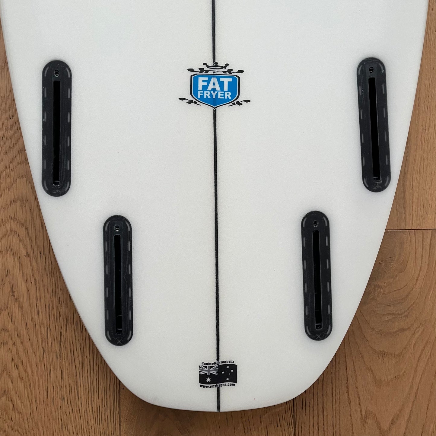 Rms Fat Fryer 5'9" secondhand surfboard fin box close-up