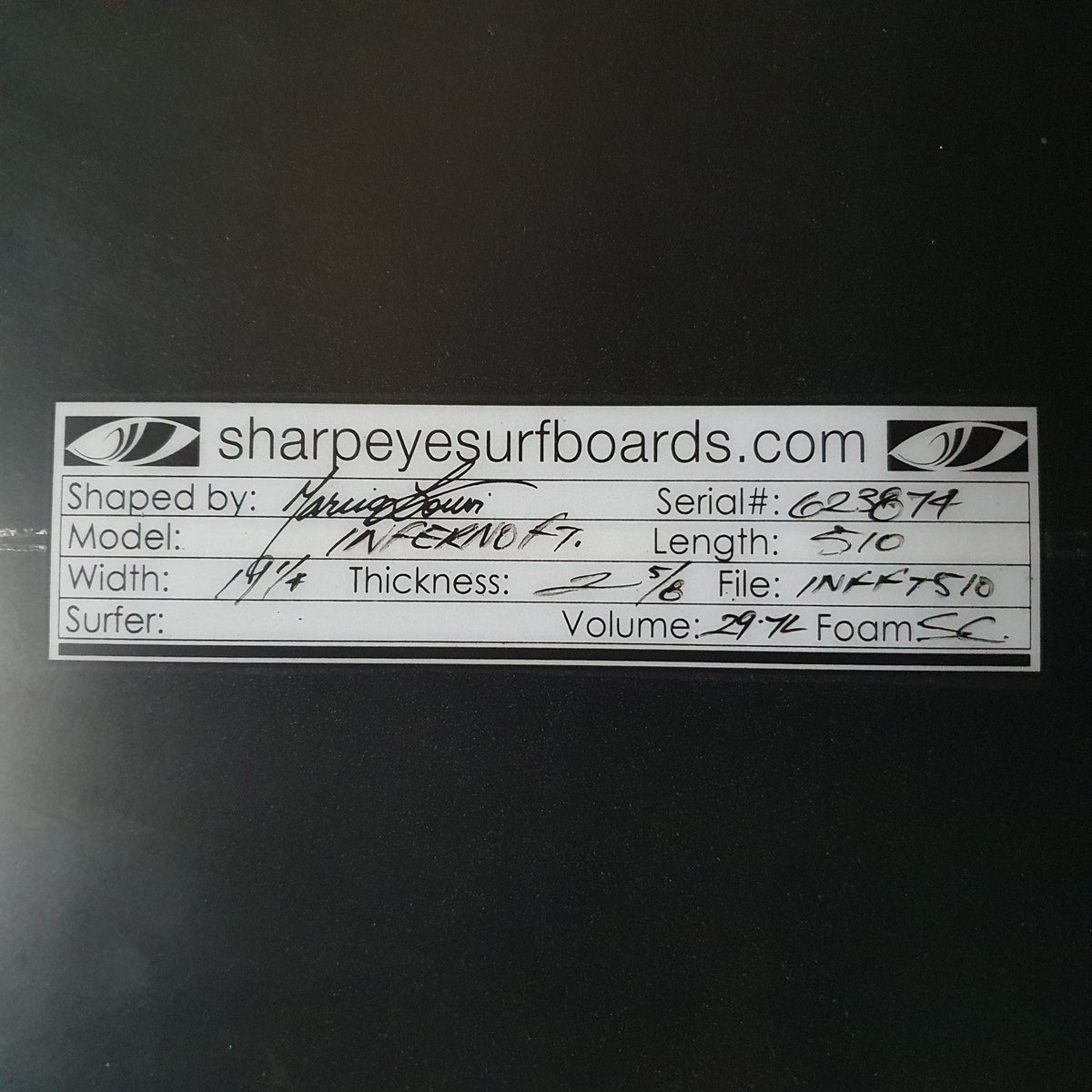 Sharpeye Inferno FT 5'10"