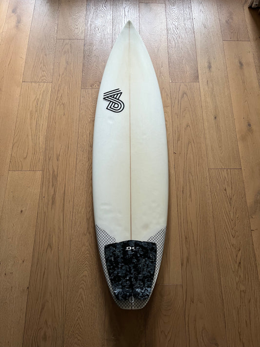 4D Surfboards Two Swords 6'4" secondhand surfboard top view