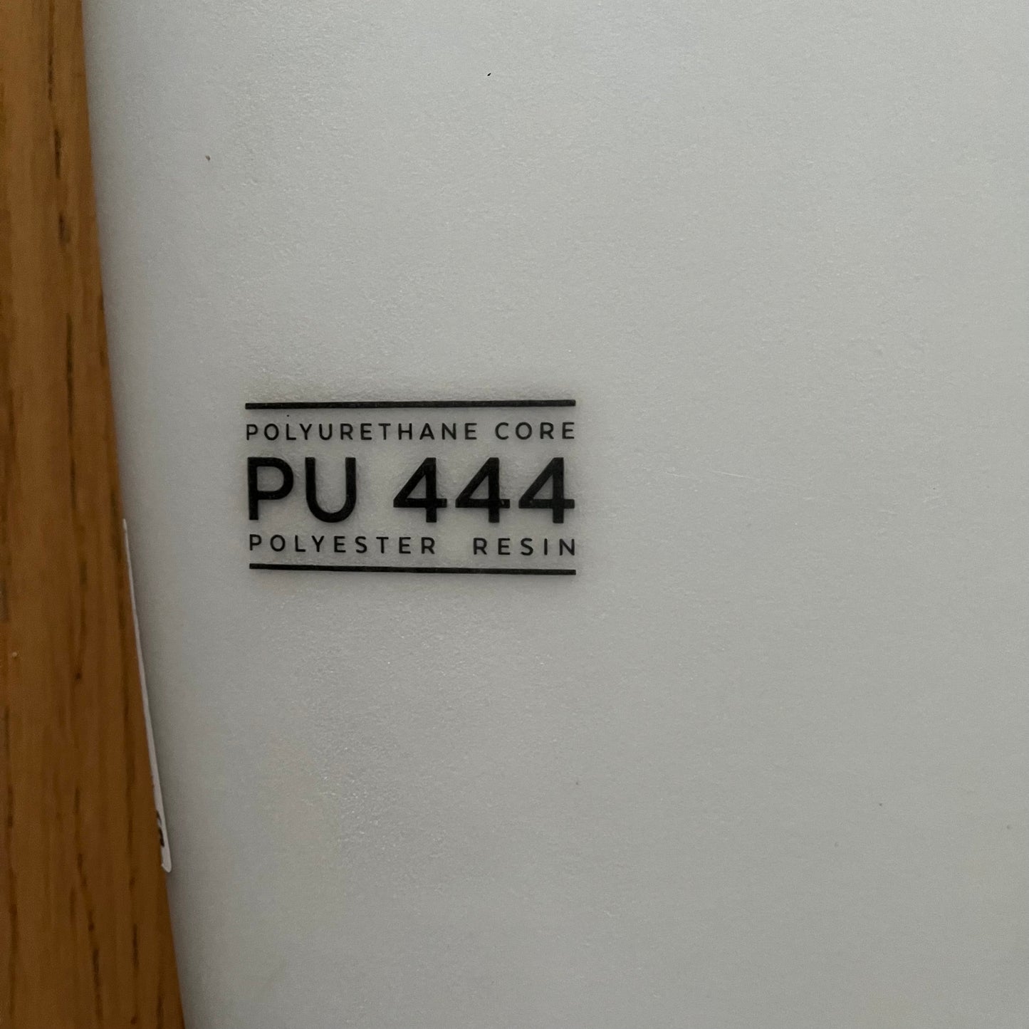 7S Double Down 5'6" secondhand surfboard construction close-up