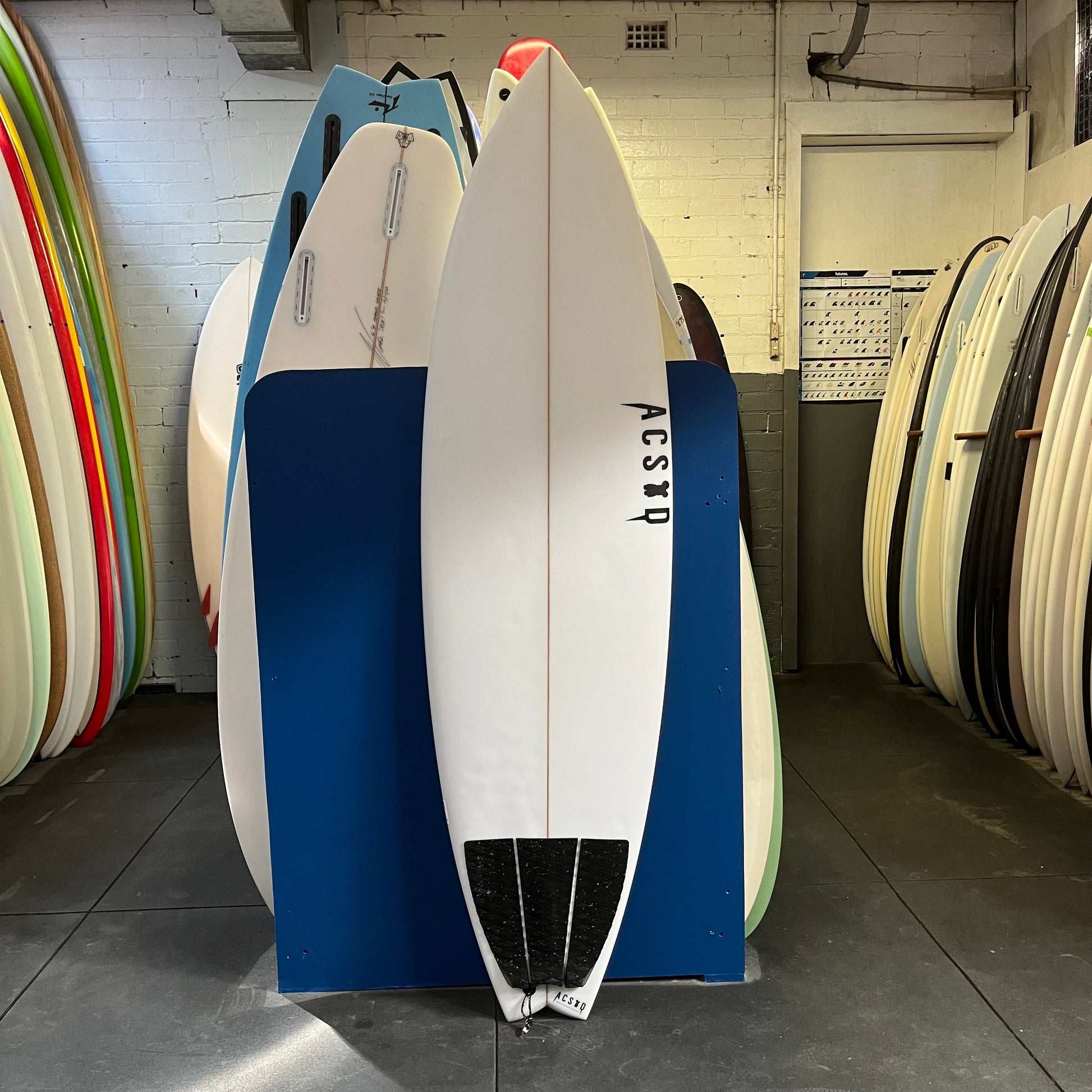 ASCOD Fox 6'3" secondhand surfboard top view