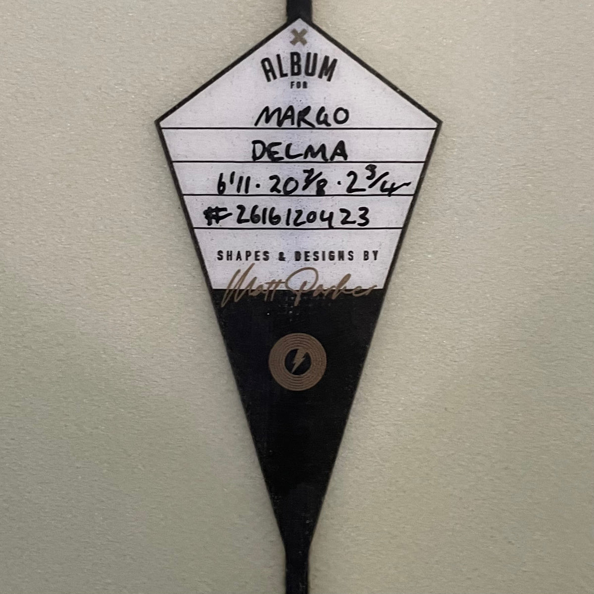 Album Delma 6'11" secondhand surfboard dimensions close-up