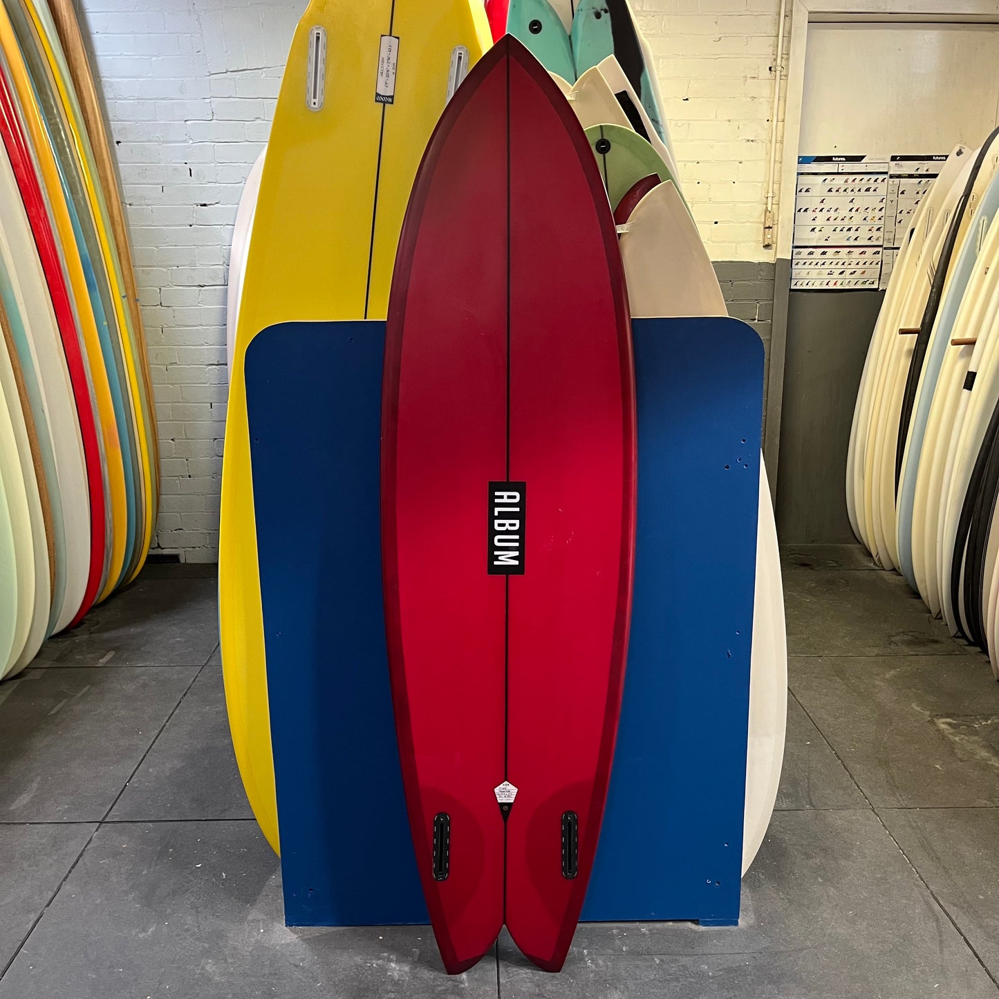 Album Moonstone 6'0" secondhand surfboard bottom view