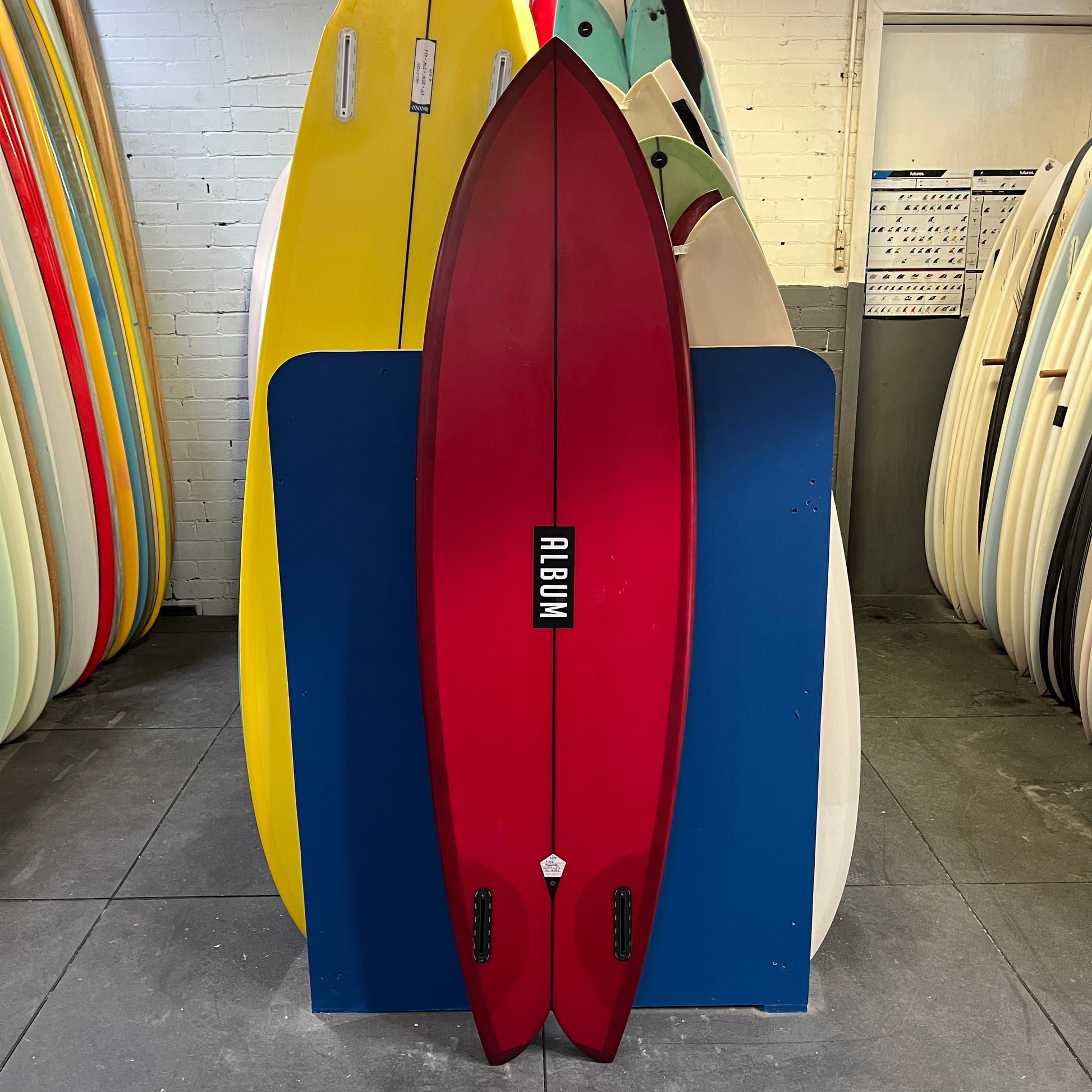 Album Moonstone 6'0" secondhand surfboard bottom view