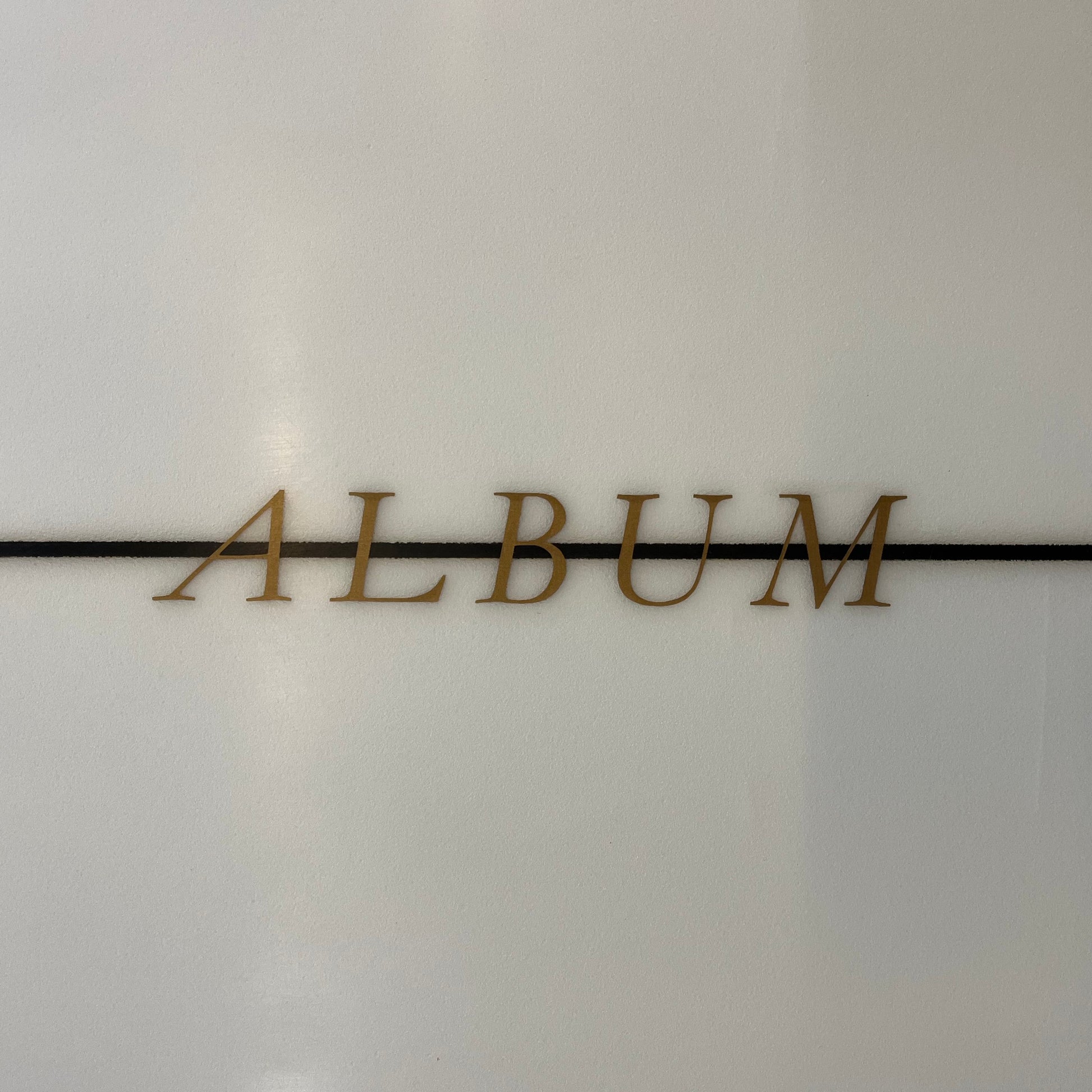 Album Moonstone Wing 7'0" secondhand surfboard brand logo close-up