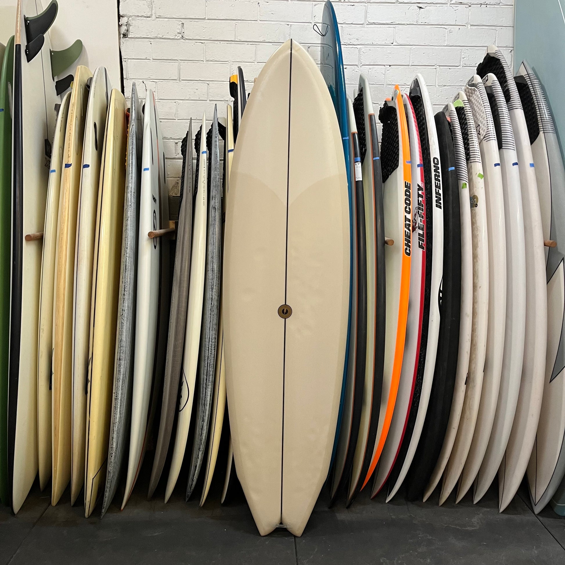 Album Sunbender 6'0" secondhand surfboard top view