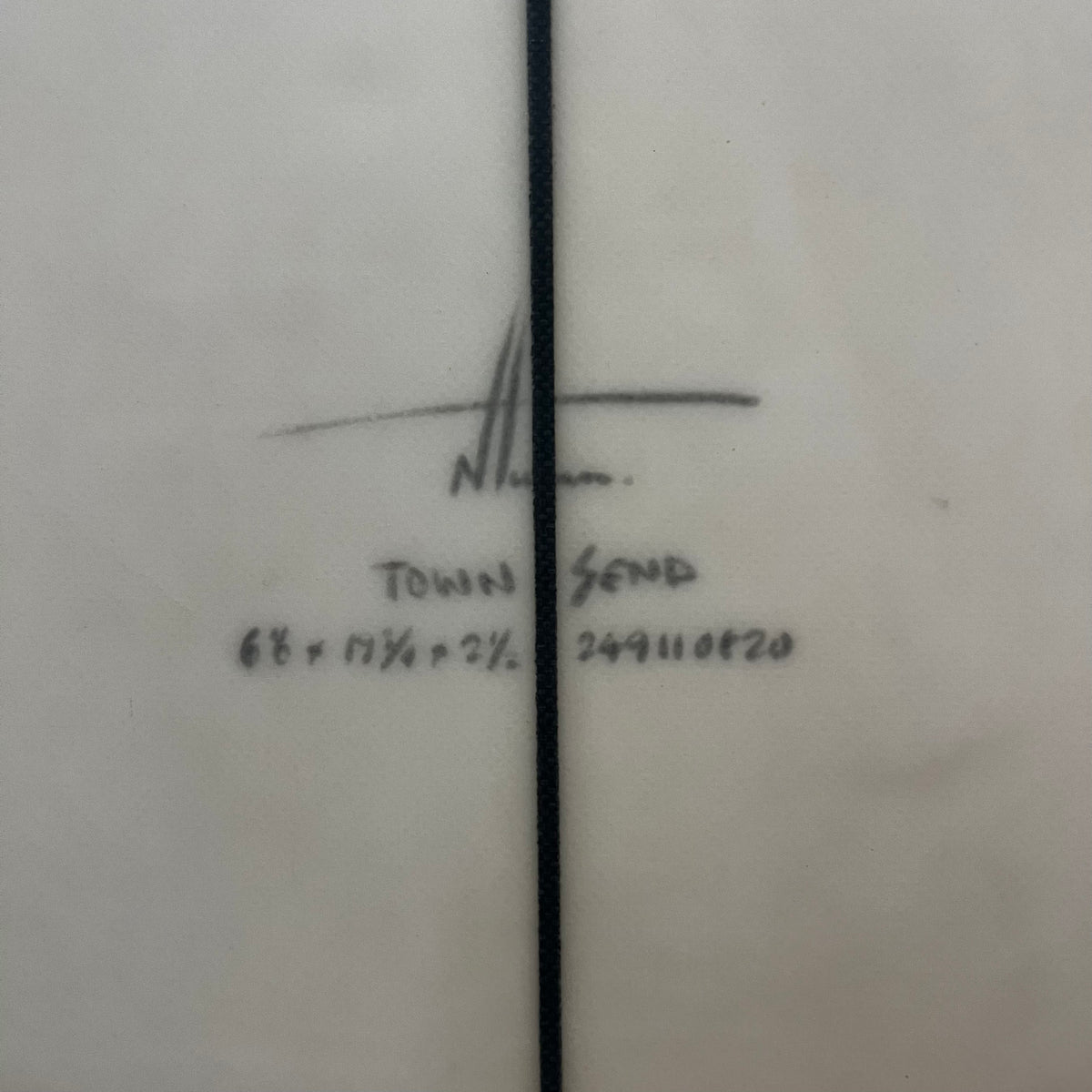 Album Townsend 6'8" secondhand surfboard dimensions close-up