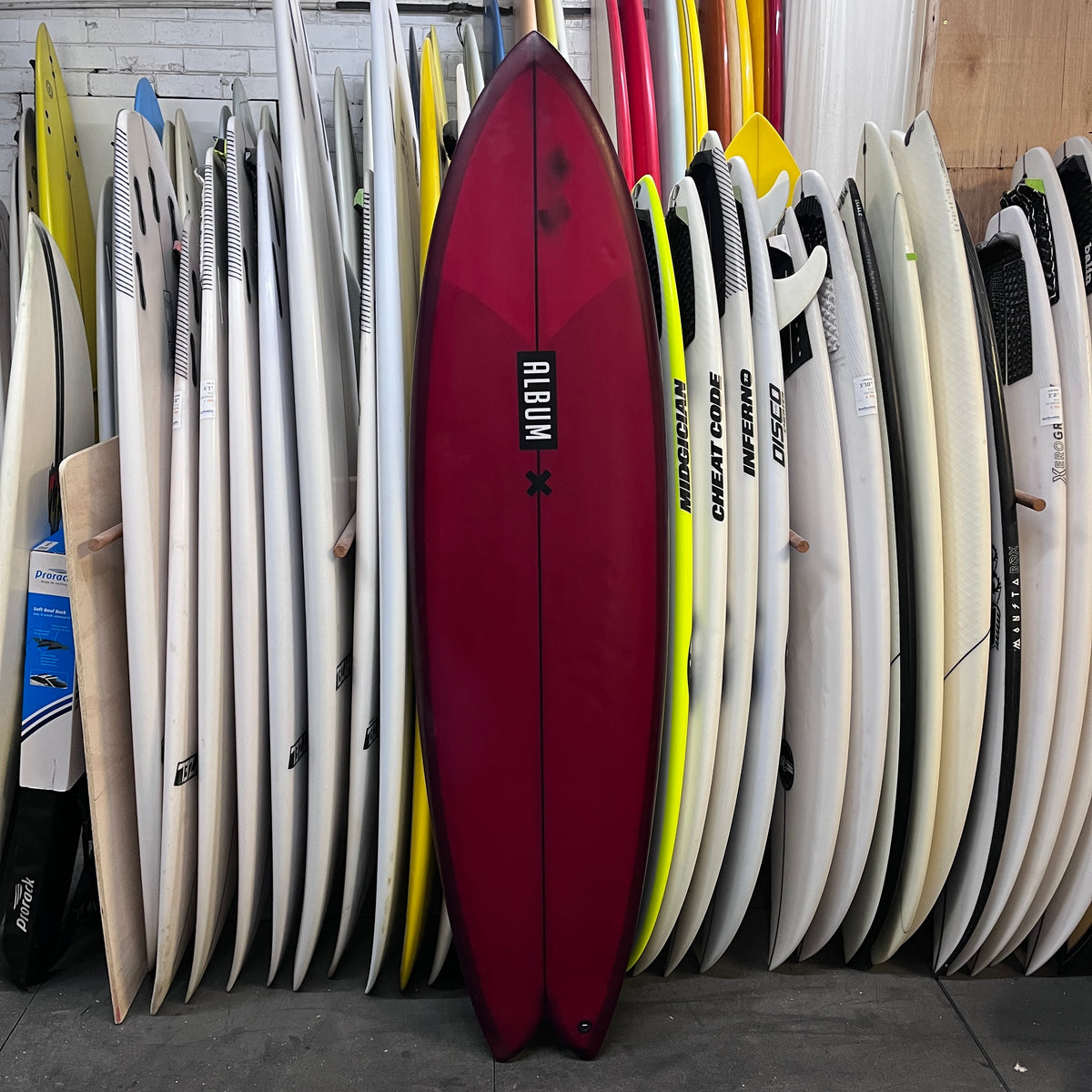Album Vesper 6'4" secondhand surfboard top view