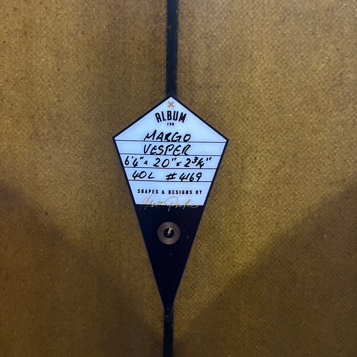 Album Vesper 6'4" secondhand surfboard dimensions close-up