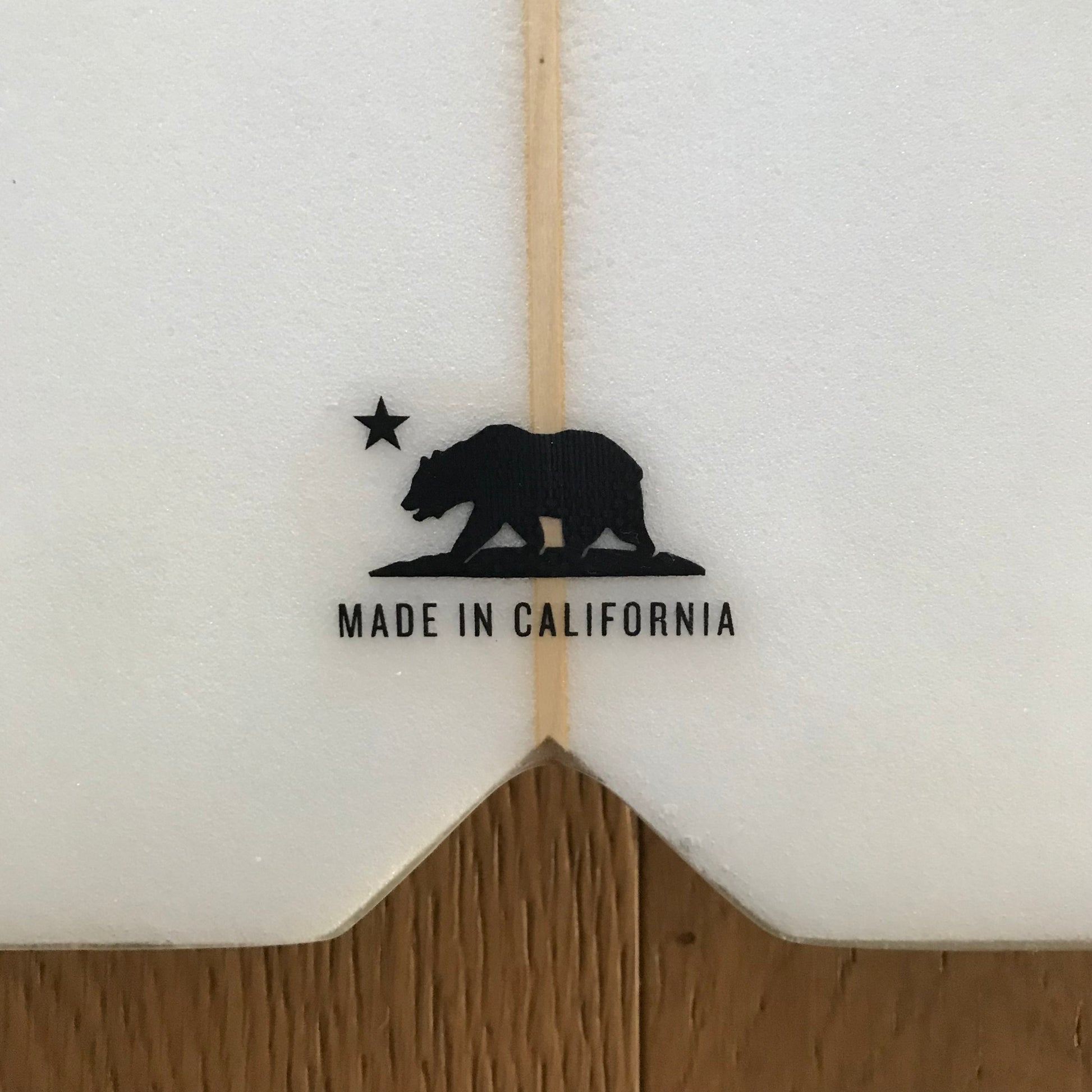 Bing Surfboards Dharma 2.0 5'8" secondhand surfboard construction close-up