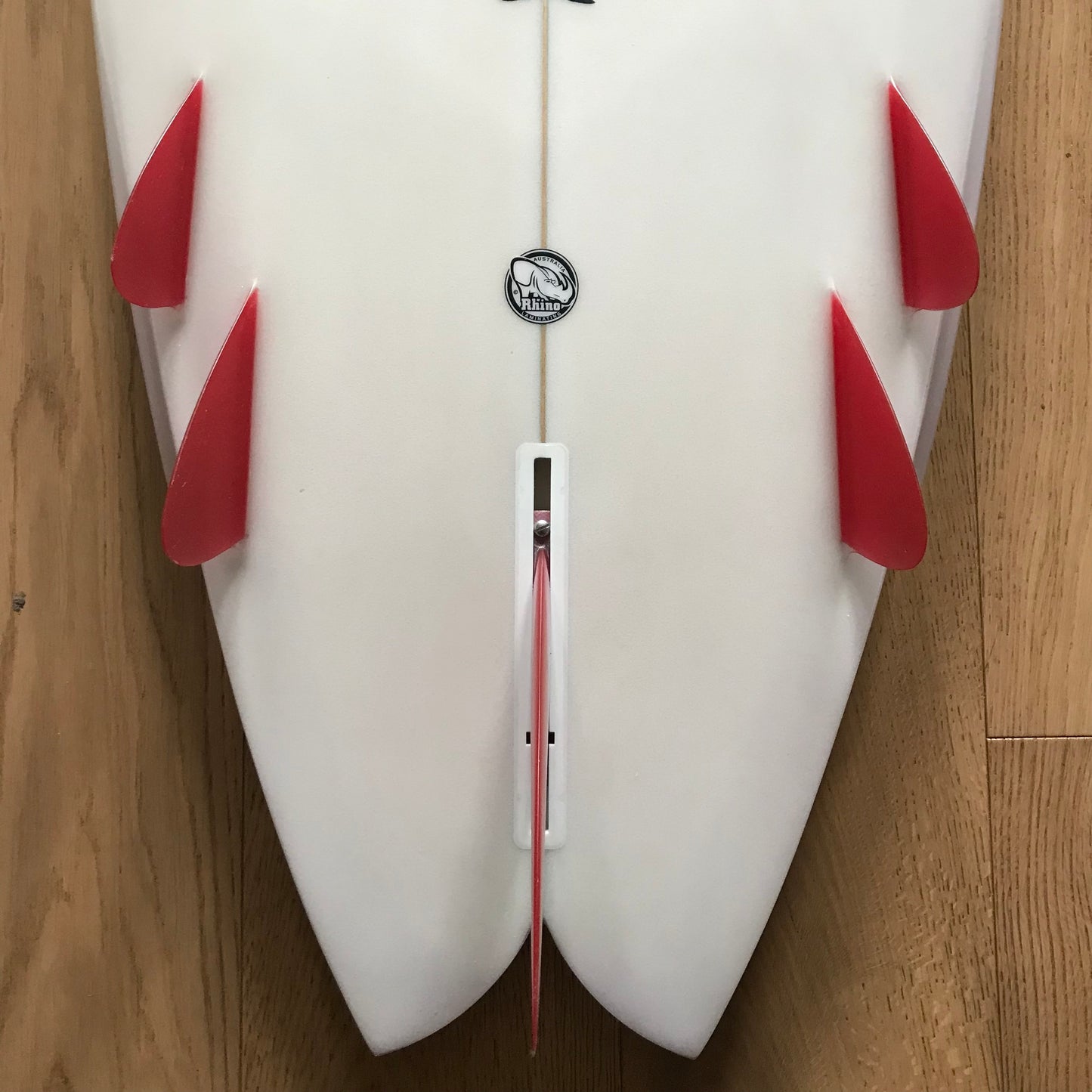 Campbell Bros Surfboards Octafish Bonzer 6'4" secondhand surfboard fin box close-up