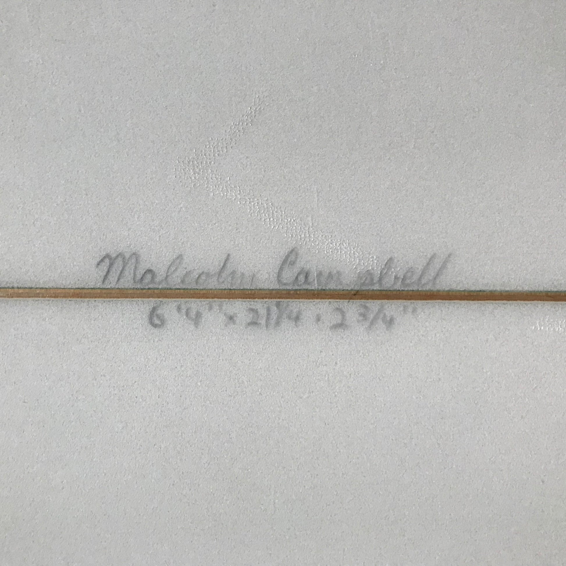 Campbell Bros Surfboards Octafish Bonzer 6'4" secondhand surfboard dimensions close-up