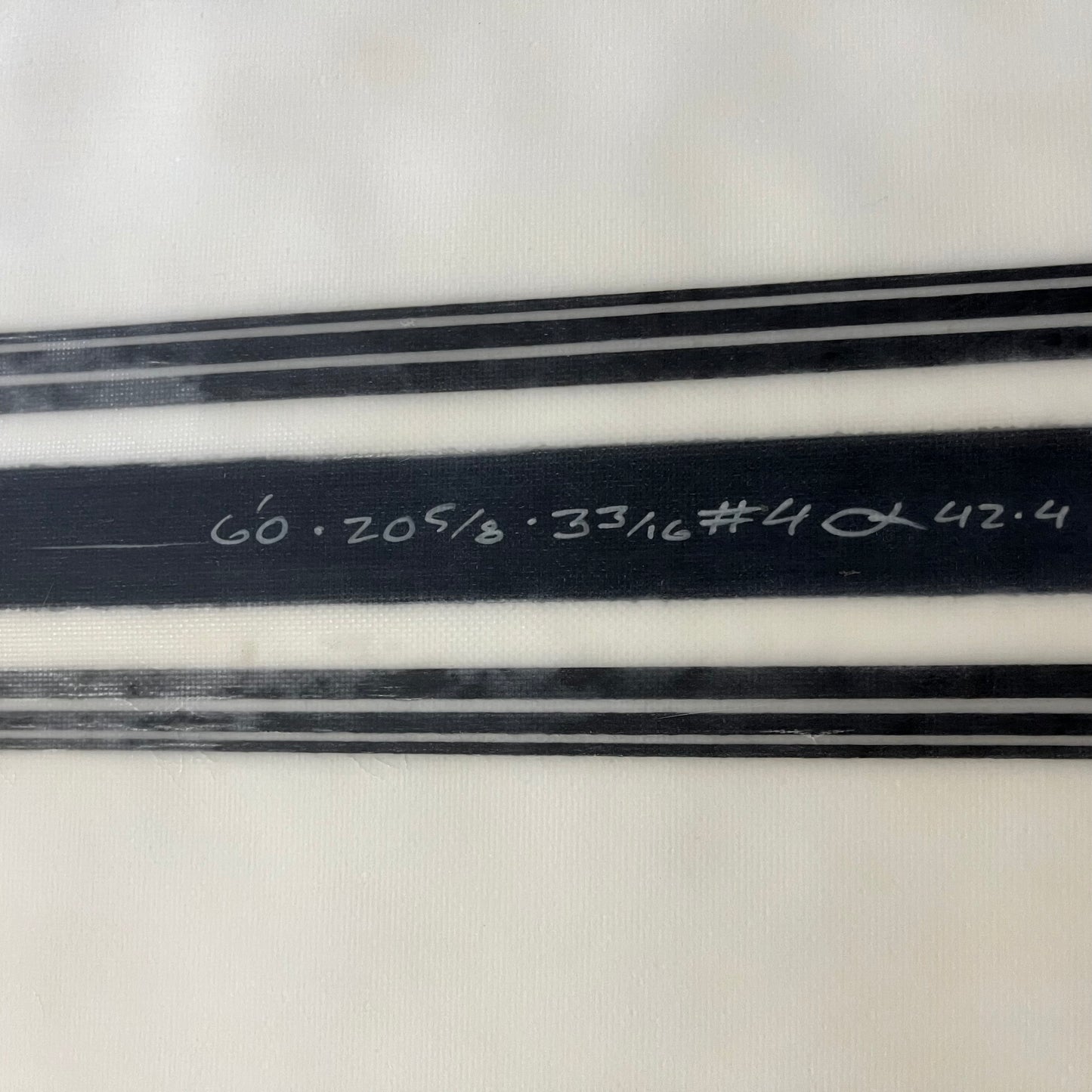 Channel Islands #4 6'0" secondhand surfboard top dimensions close-up