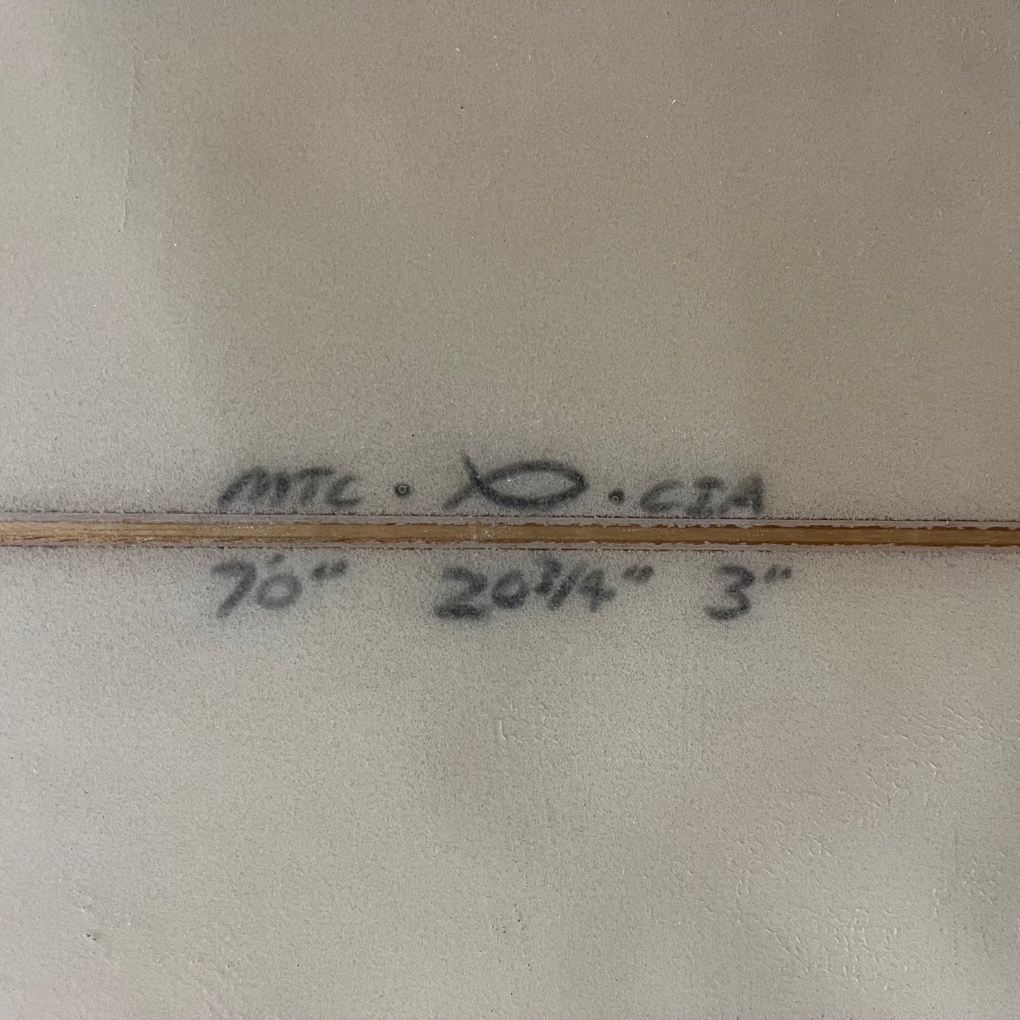 Channel Islands Surfboards Black Beauty 7'0" secondhand surfboard dimensions close-up