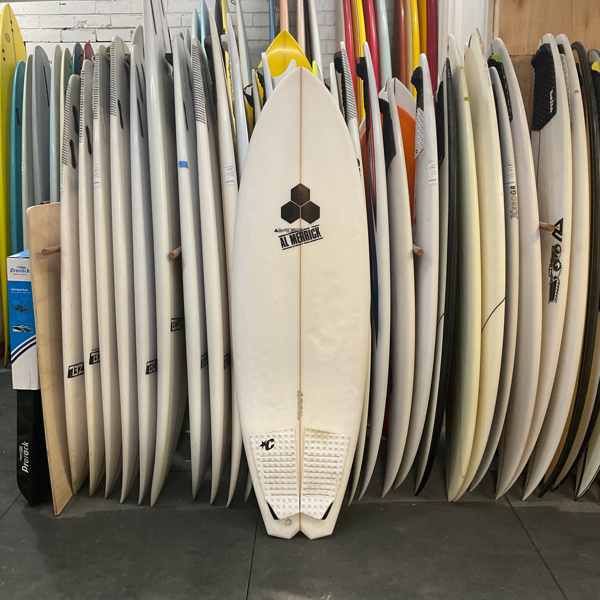 Channel Islands Bobby Quad 5'6" secondhand surfboards top view