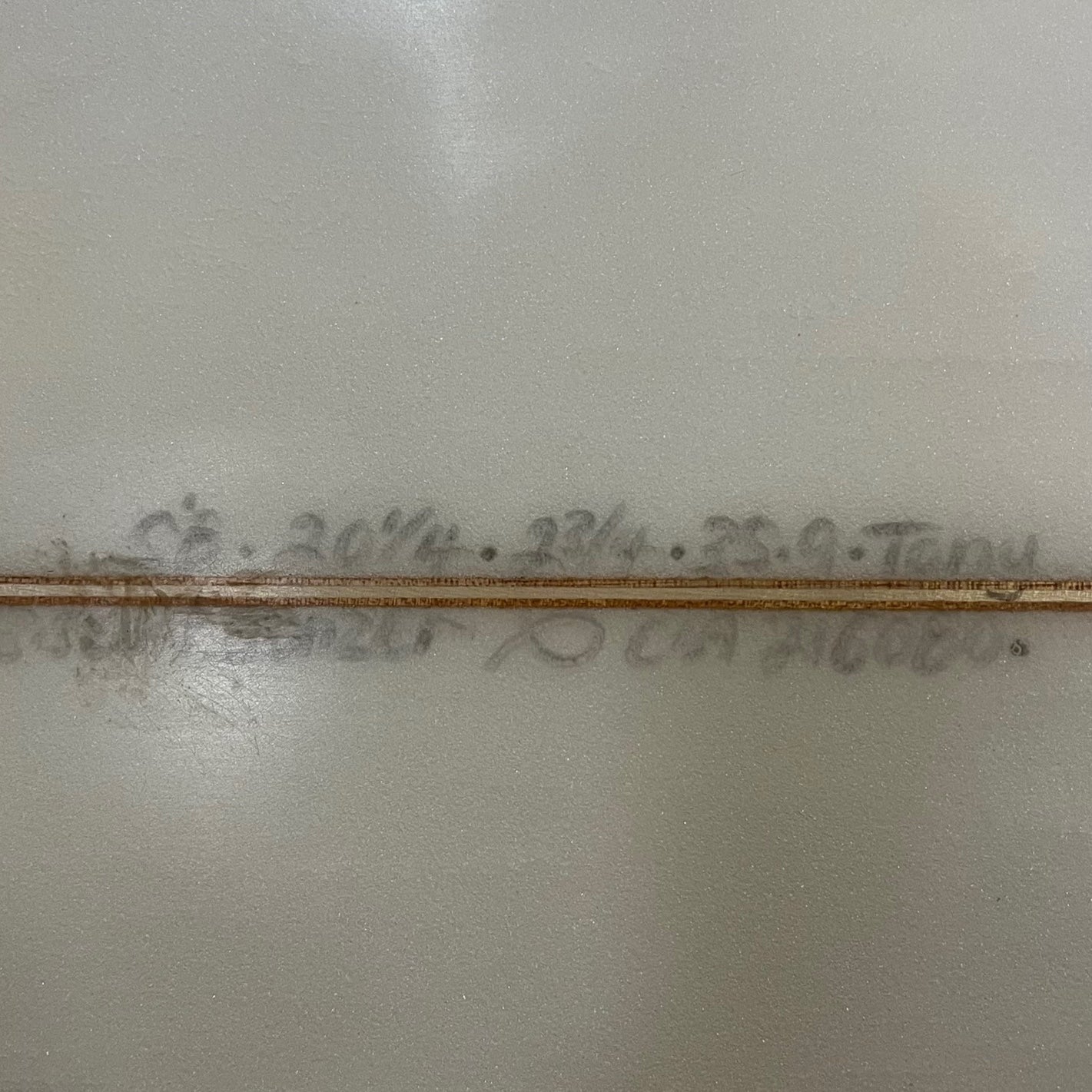 Channel Islands Bonzer Biscuit 5'8" secondhand surfboard dimensions close-up