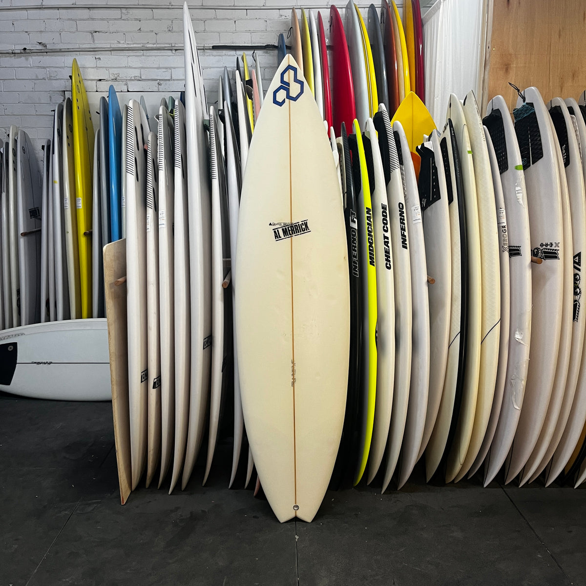Channel Islands Flyer II 6'5" secondhand surfboard top view