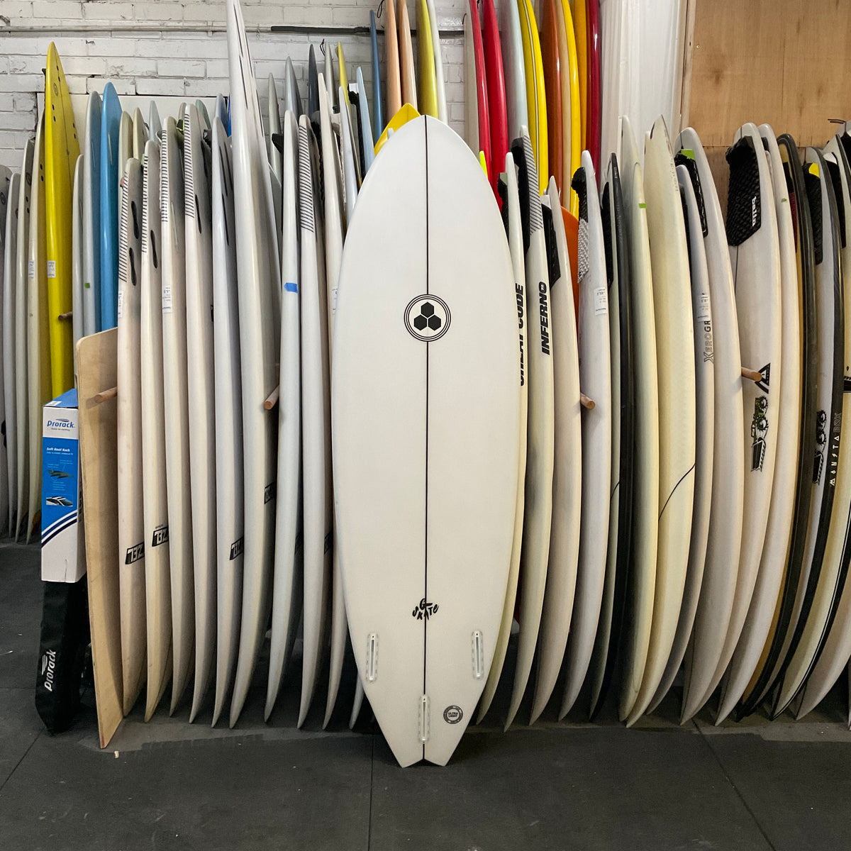 Channel Islands G Skate 6'0" secondhand surfboard bottom view