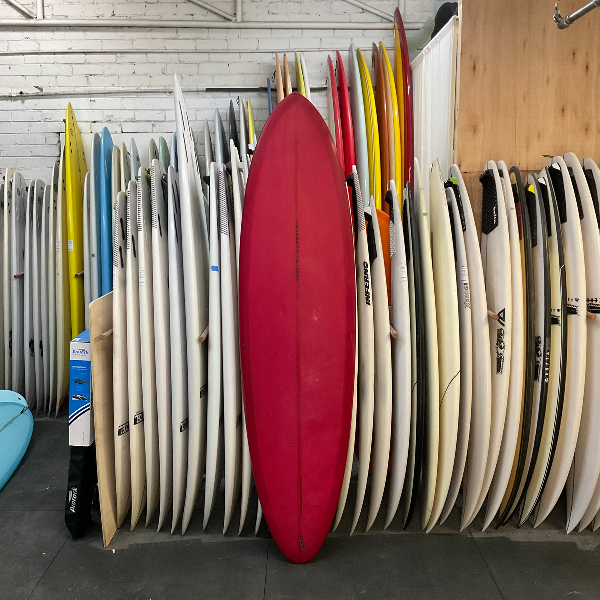 Channel Islands Mid Twin 7'0" secondhand surfboard top view