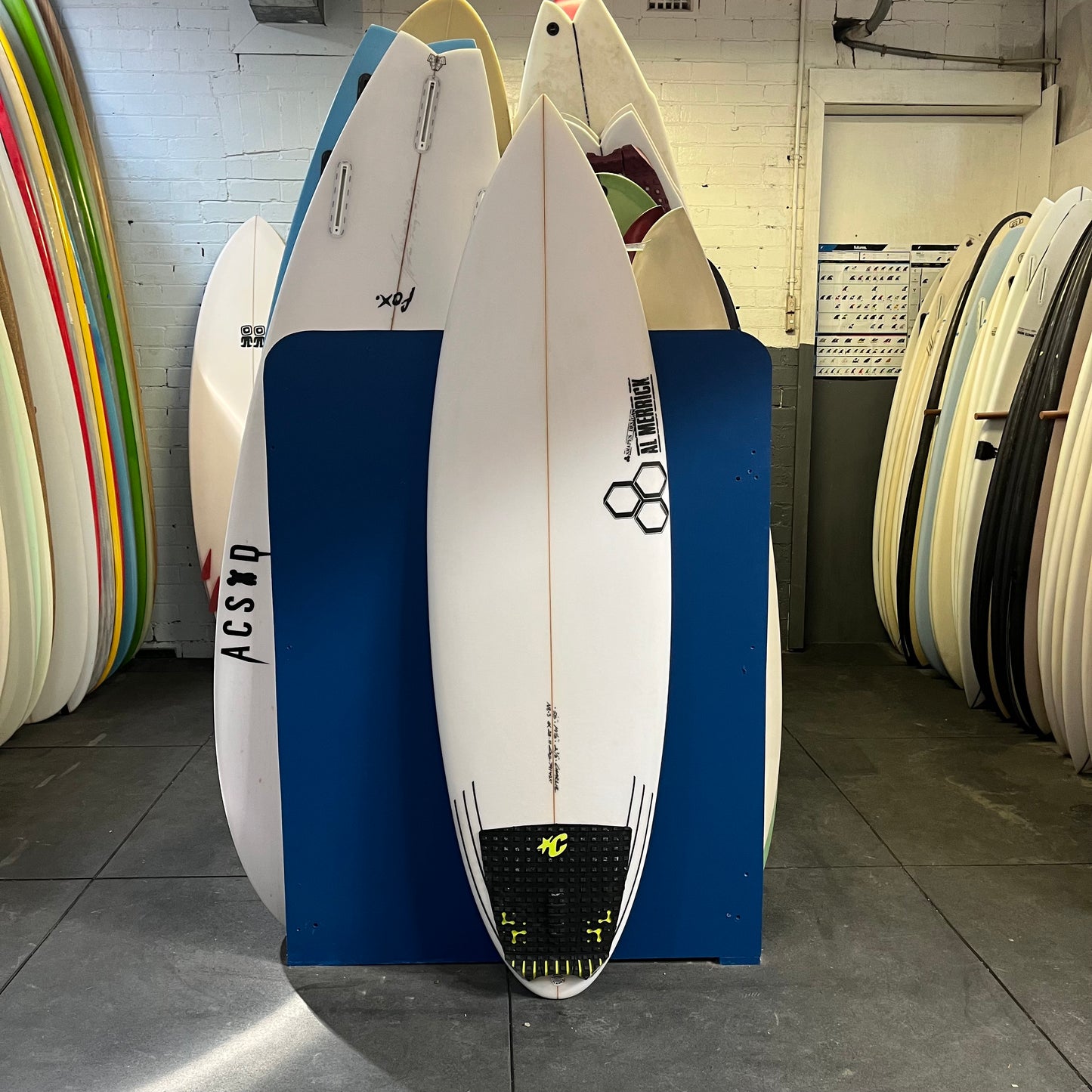 Channel Islands NeckBeard 3 5'8" secondhand surfboard top view