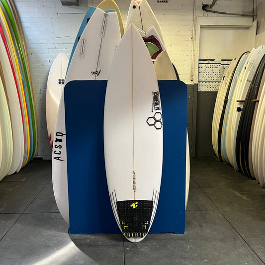 Channel Islands NeckBeard 3 5'8" secondhand surfboard top view