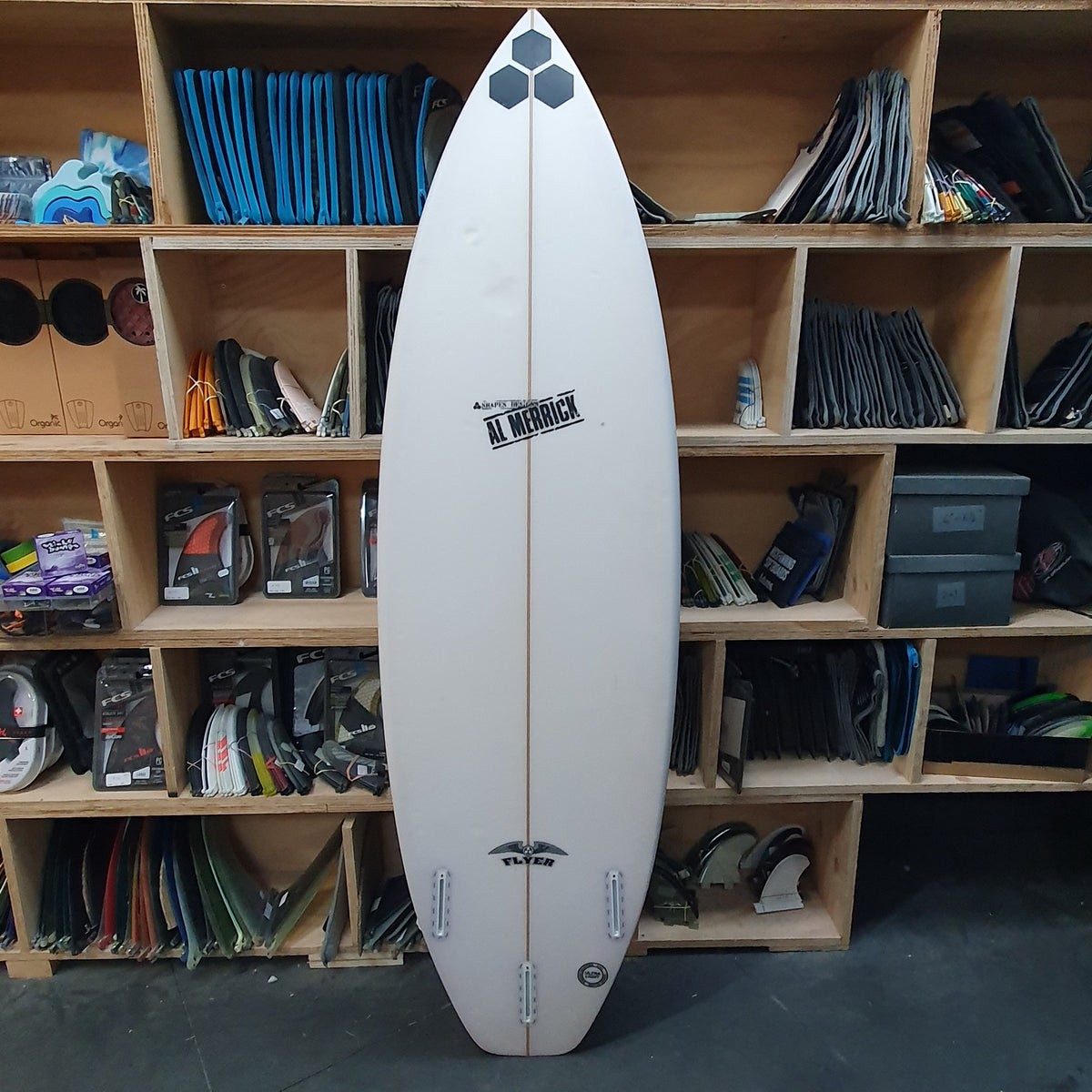 Channel Islands OG Flyer 6'0" secondhand surfboard bottom view