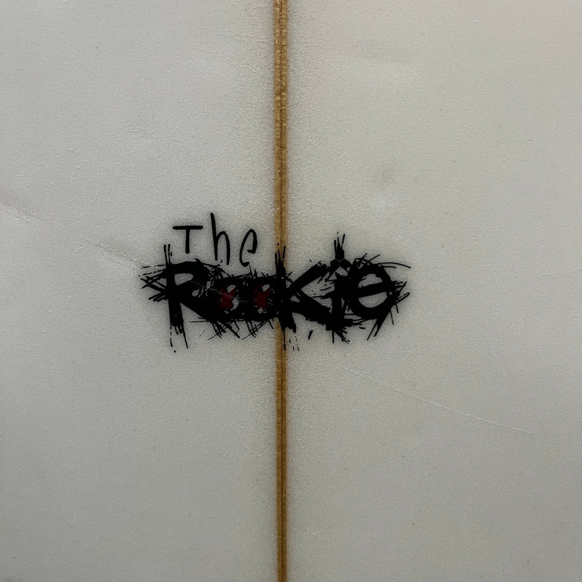 Channel Islands The Rookie 6'4" secondhand surfboard model logo close-up