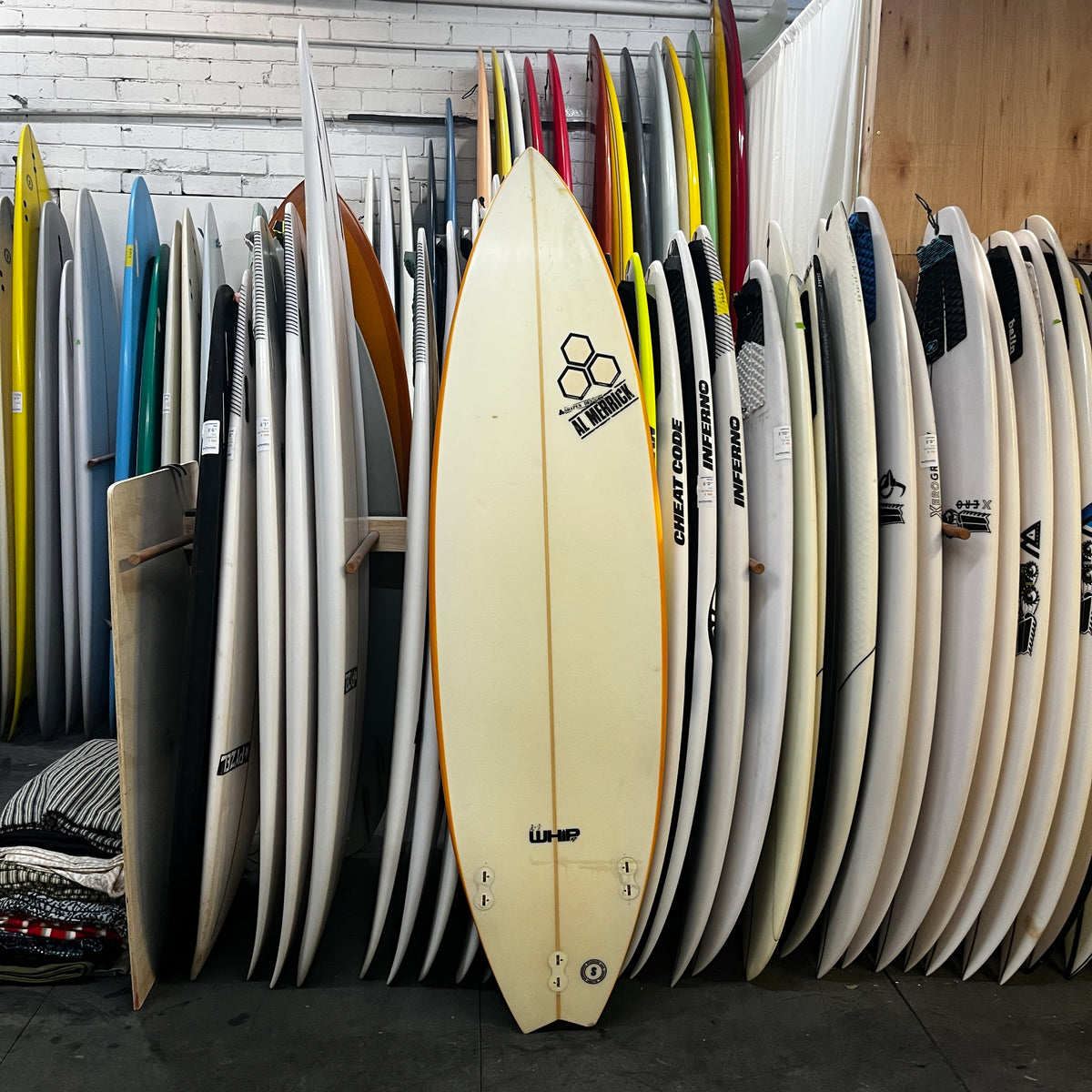Channel Islands The Whip 6'6" secondhand surfboard bottom view