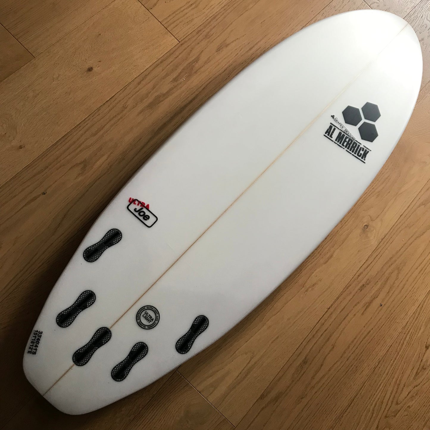 Channel Islands Ultra Joe 5'6" secondhand surfboard bottom view