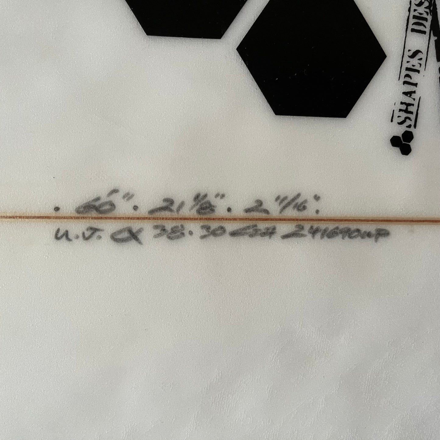 Channel Islands Ultra Joe 6'0" secondhand surfboard dimensions close-up