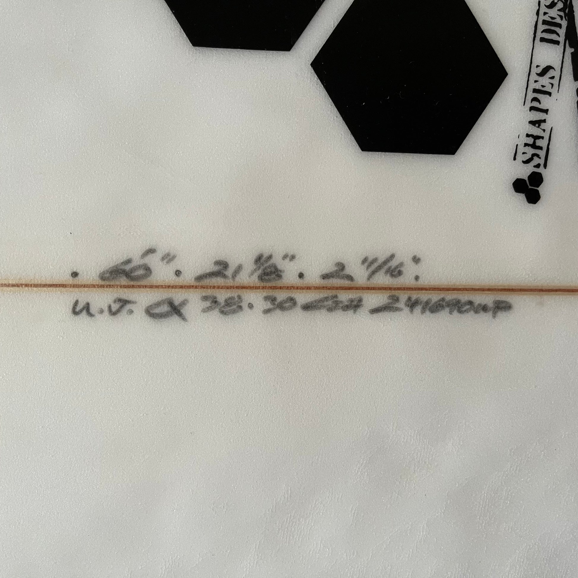 Channel Islands Ultra Joe 6'0" secondhand surfboard dimensions close-up