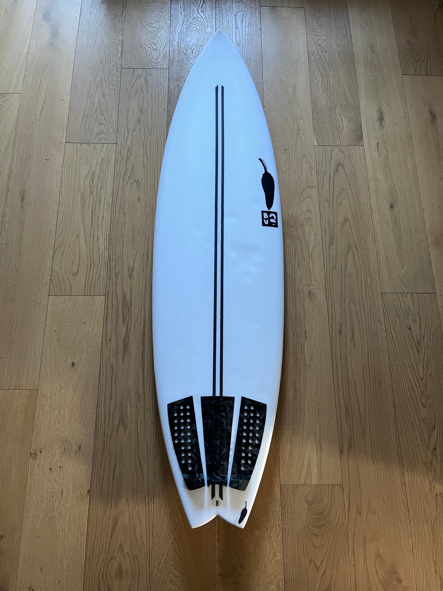 Chilli BV2 TT 6'6" secondhand surfboard top view