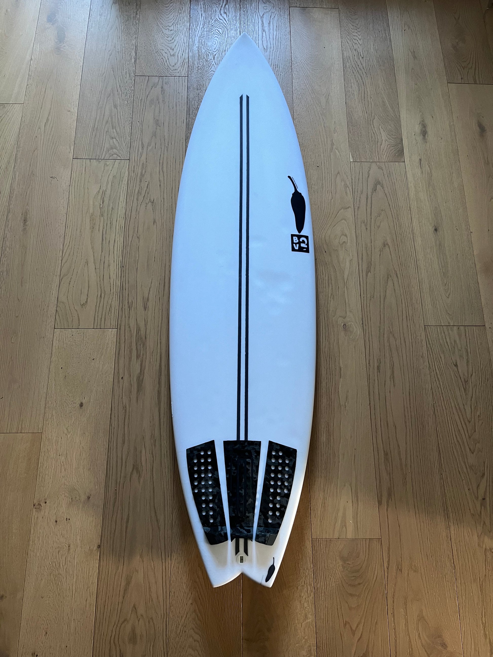 Chilli BV2 TT 6'6" secondhand surfboard top view
