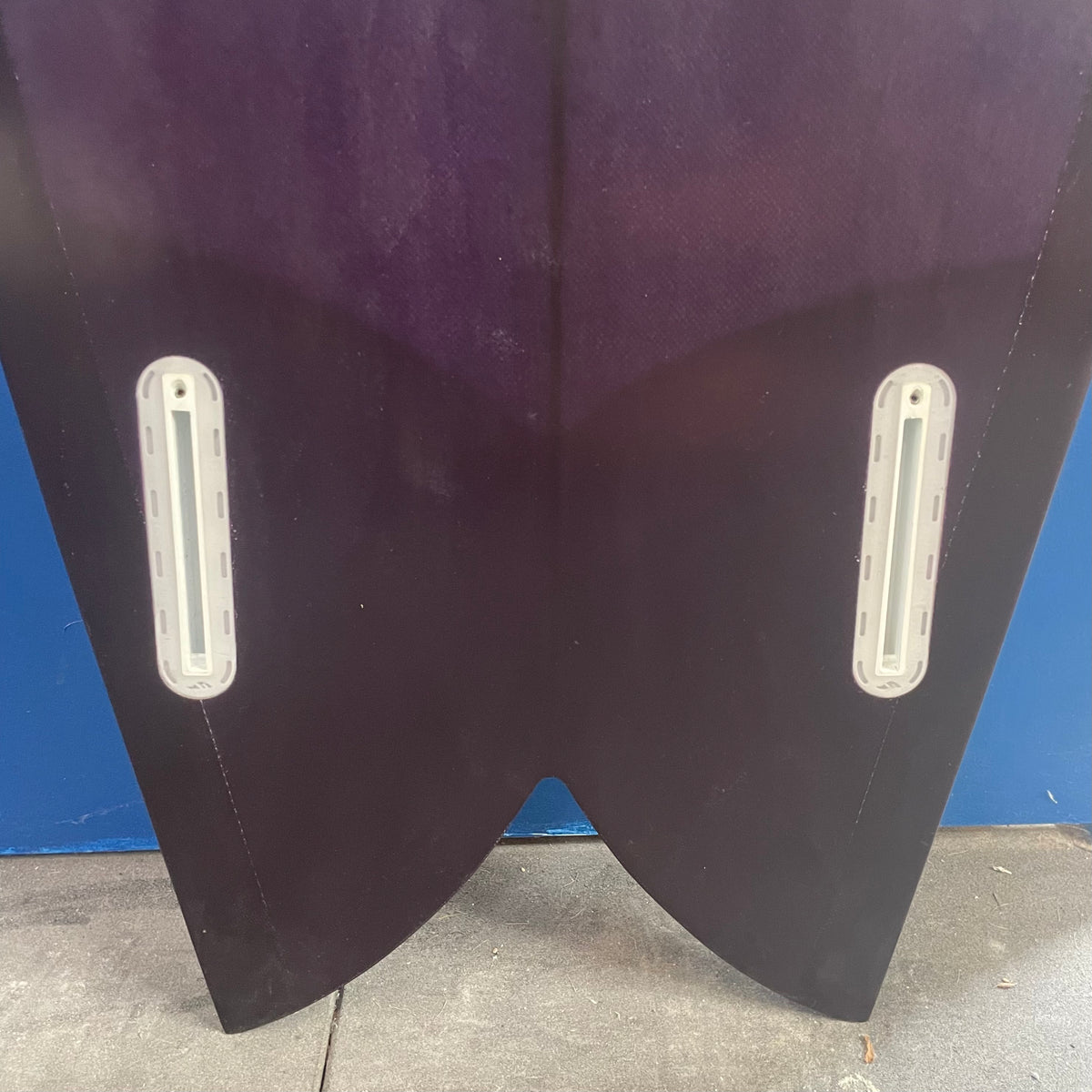 Christenson Fish 5'9" secondhand surfboard fin box close-up