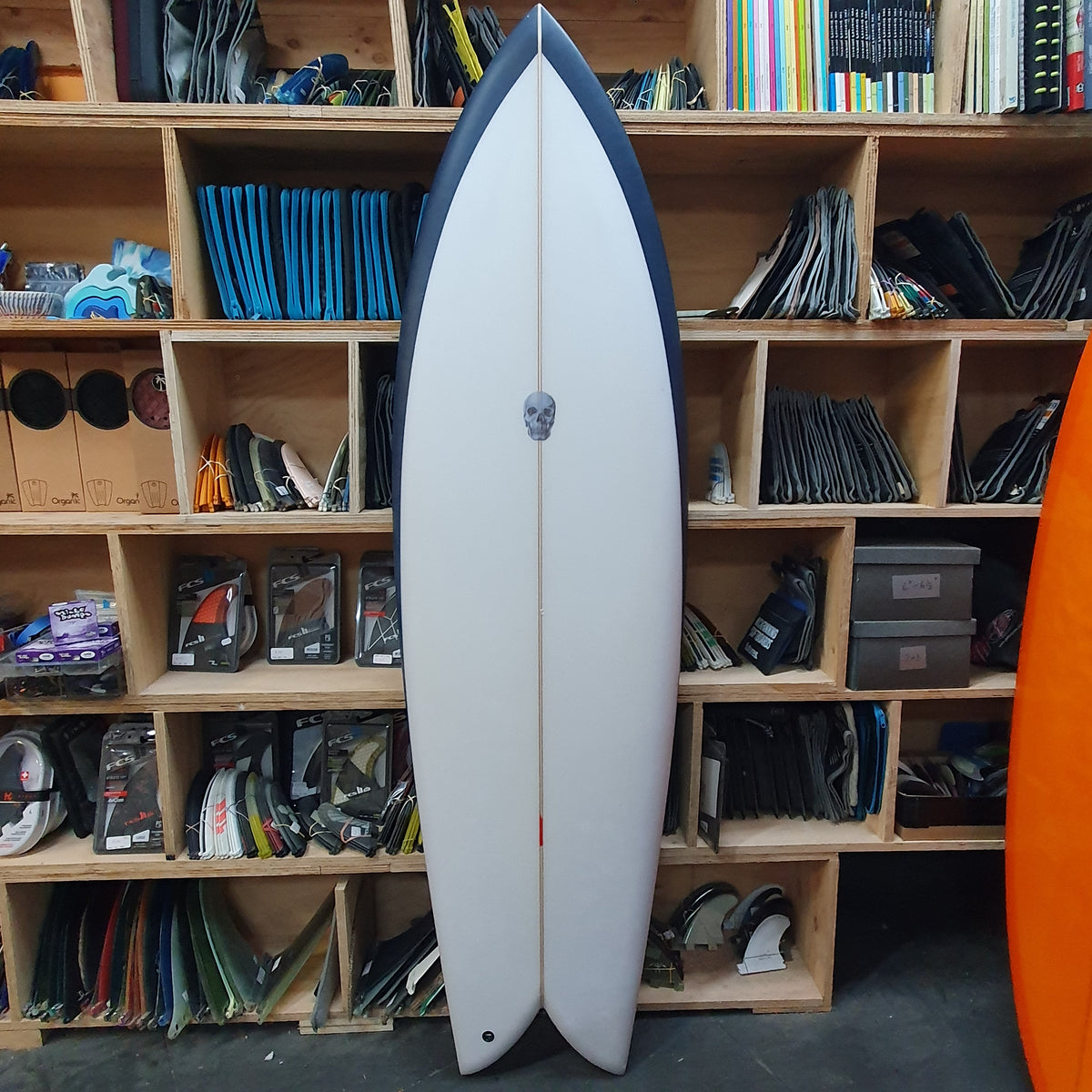 Christenson Fish 6'6" secondhand surfboard top view