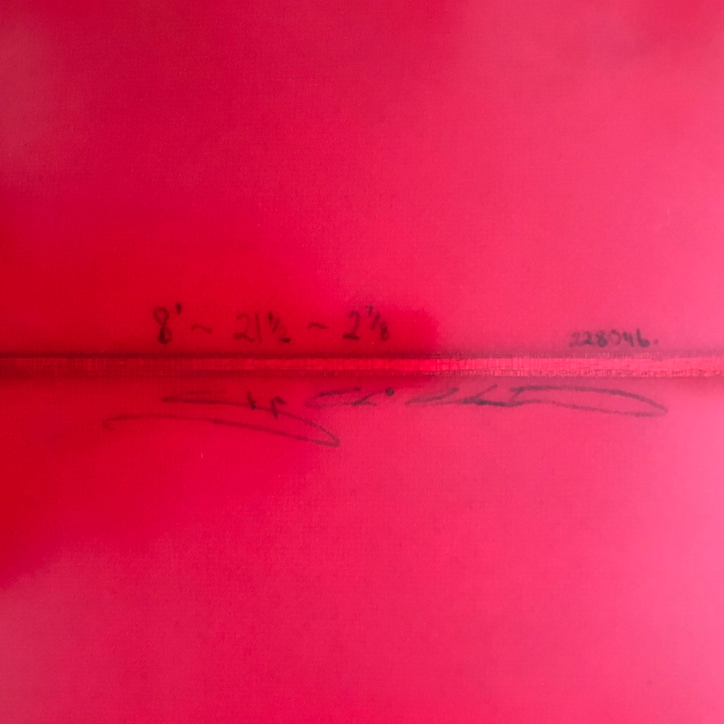 Christenson Flat Tracker 2 8'0" secondhand surfboard dimensions close-up