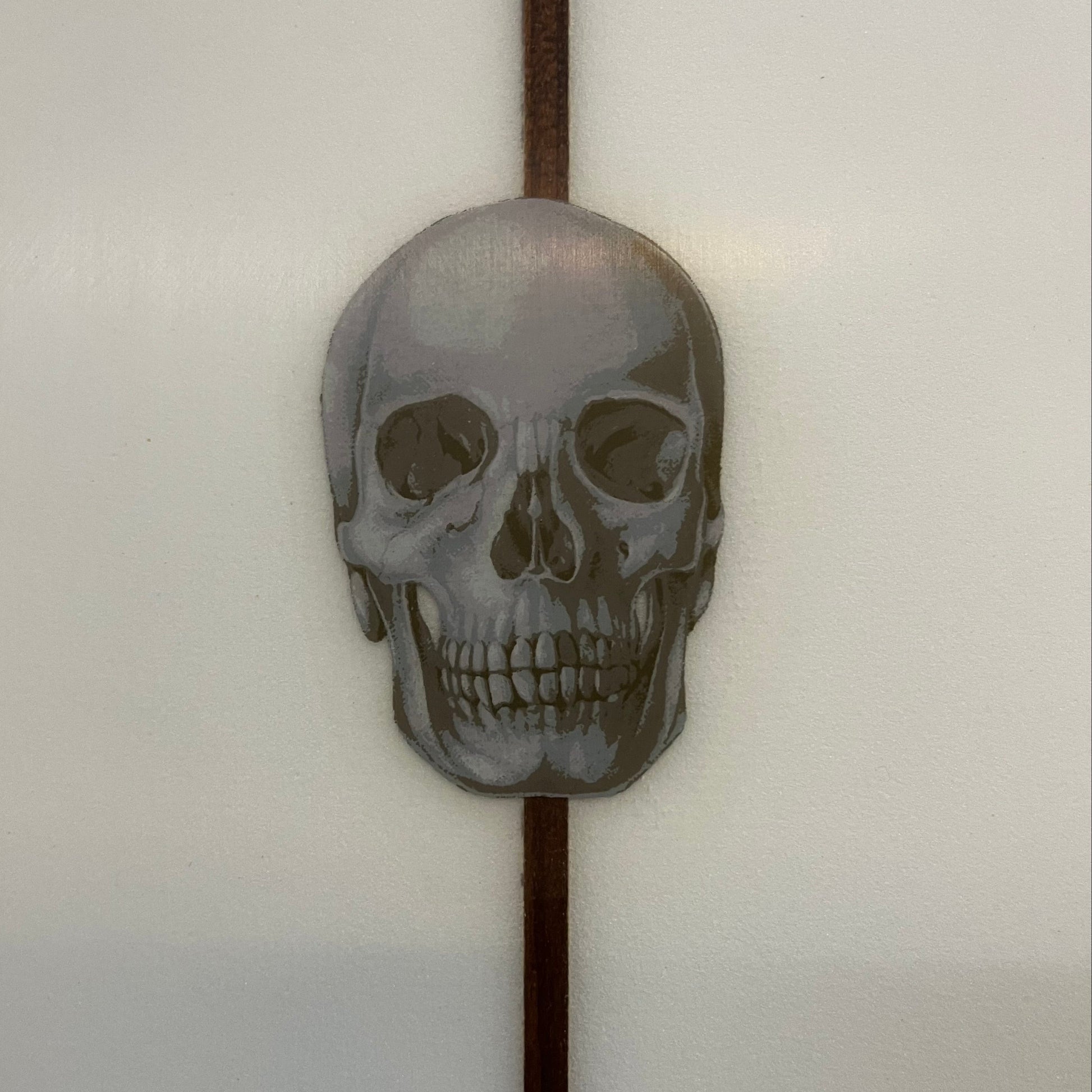 Christenson Flat Tracker 2 7'2" secondhand surfboard brand logo close-up