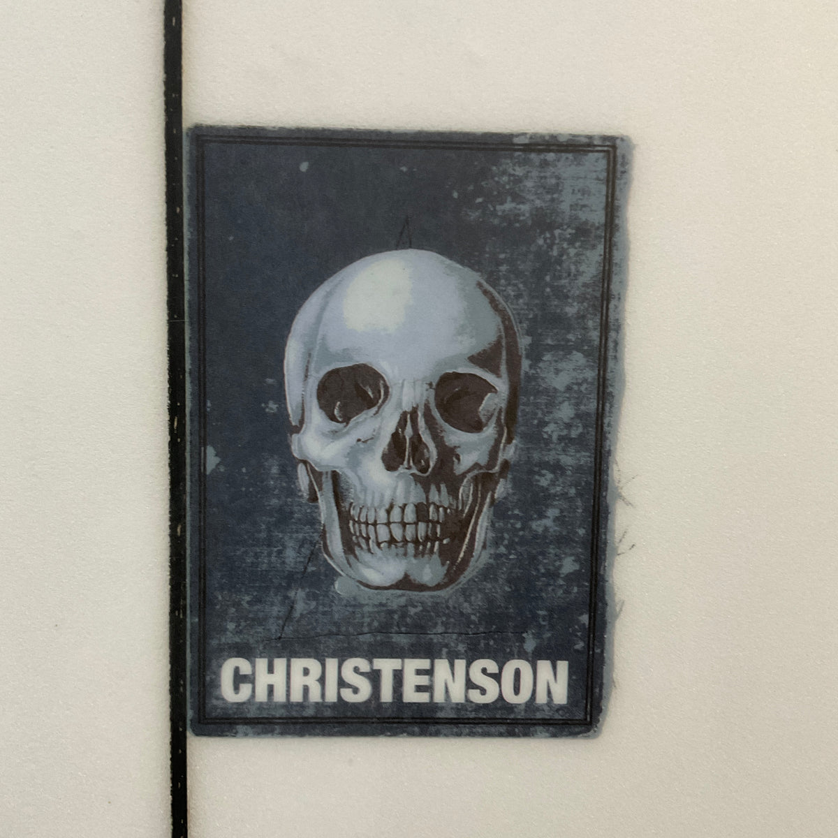 Christenson Hole Shot 2.0 6'4" secondhand surfboards brand logo close-up