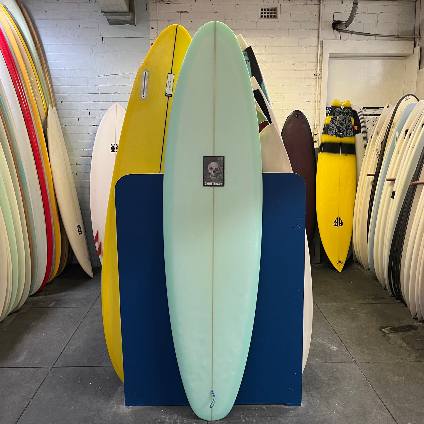 Christenson Invisible Policeman 6'8" secondhand surfboard top view