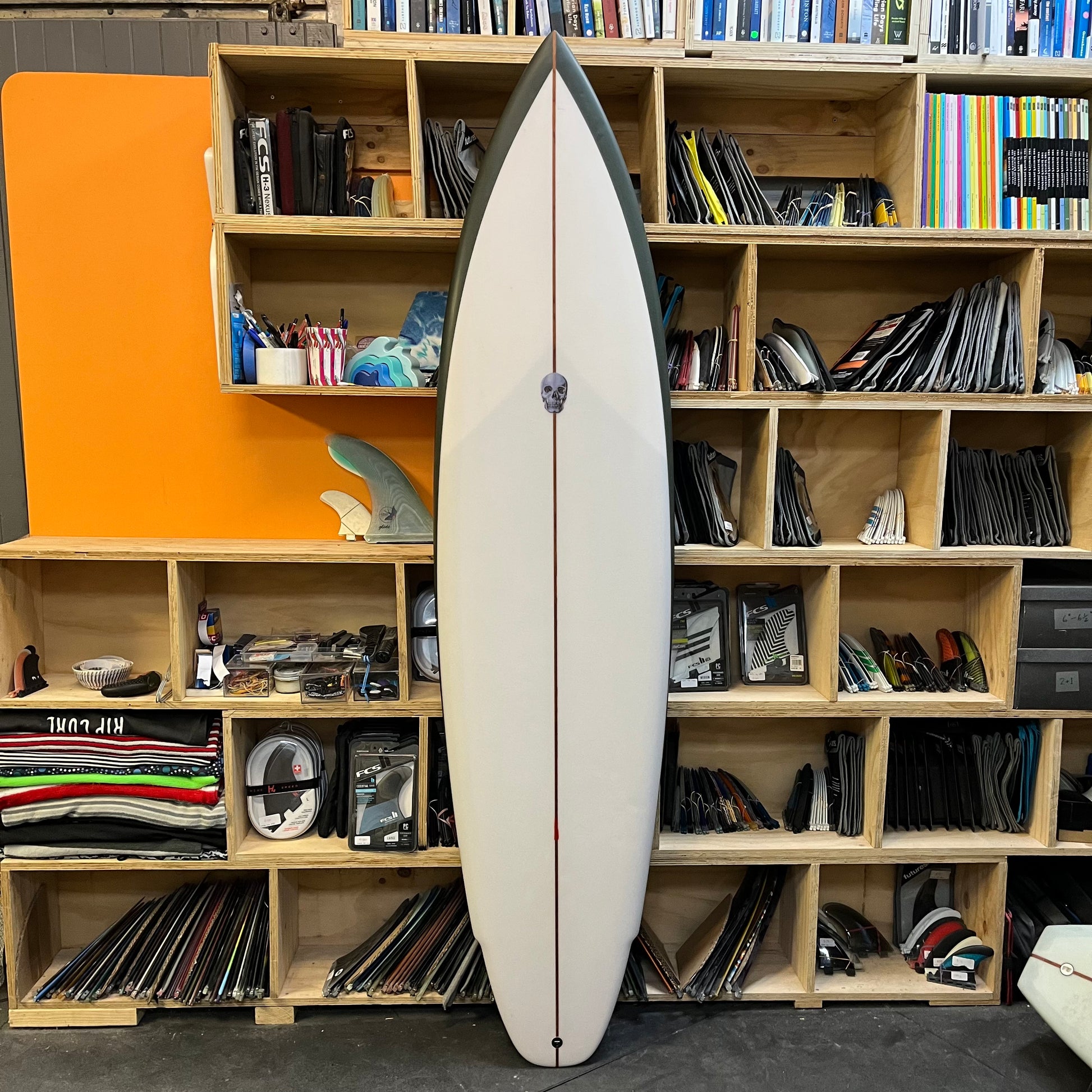 Christenson Lane Splitter 7'4" secondhand surfboard top view