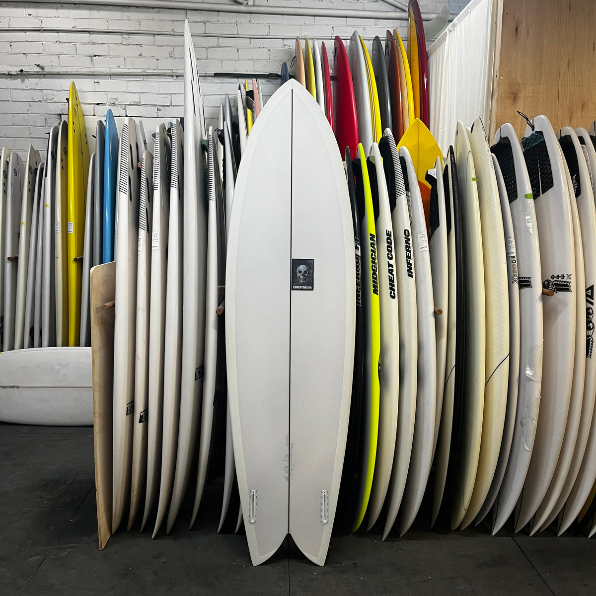 Christenson Long Phish 2.0 6'8" secondhand surfboard top view