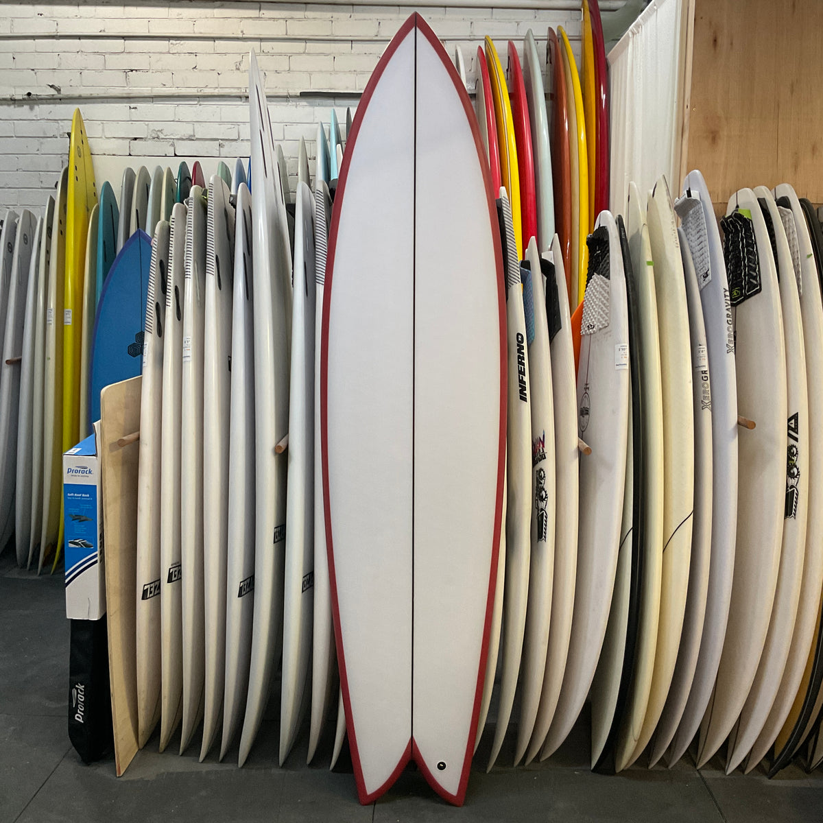 Christenson Long Phish 2.0 7'4" secondhand surfboards top view