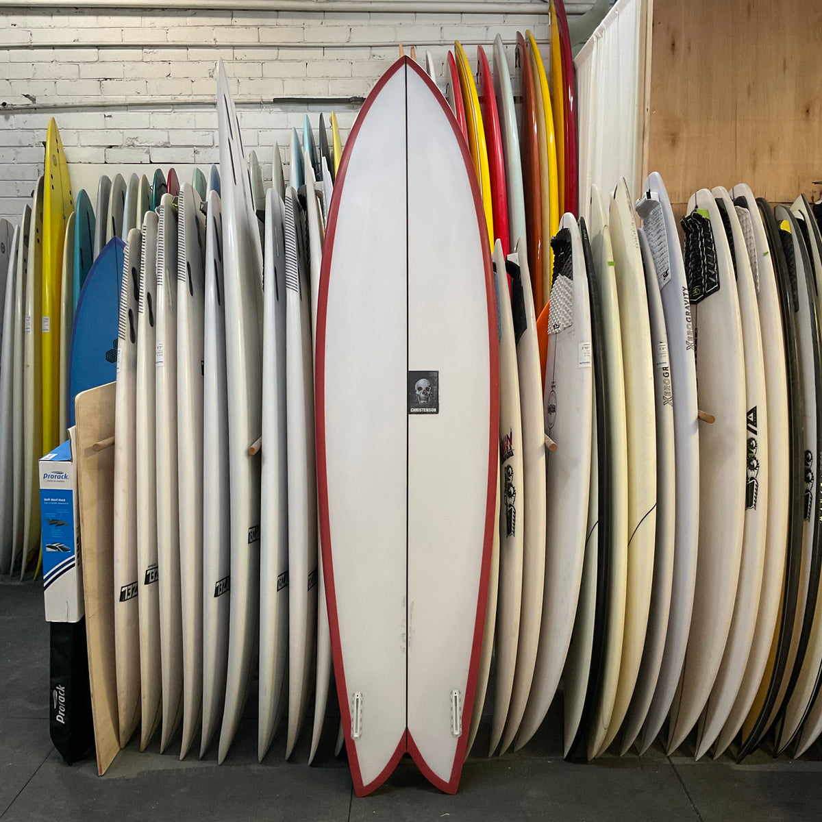 Christenson Long Phish 2.0 7'4" secondhand surfboards bottom view