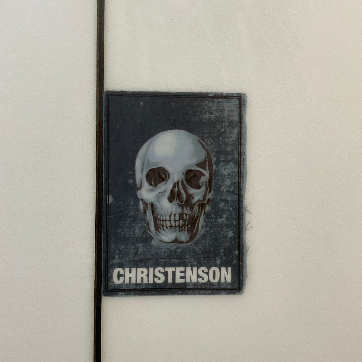 Christenson Long Phish 2.0 7'4" secondhand surfboards brand logo close-up