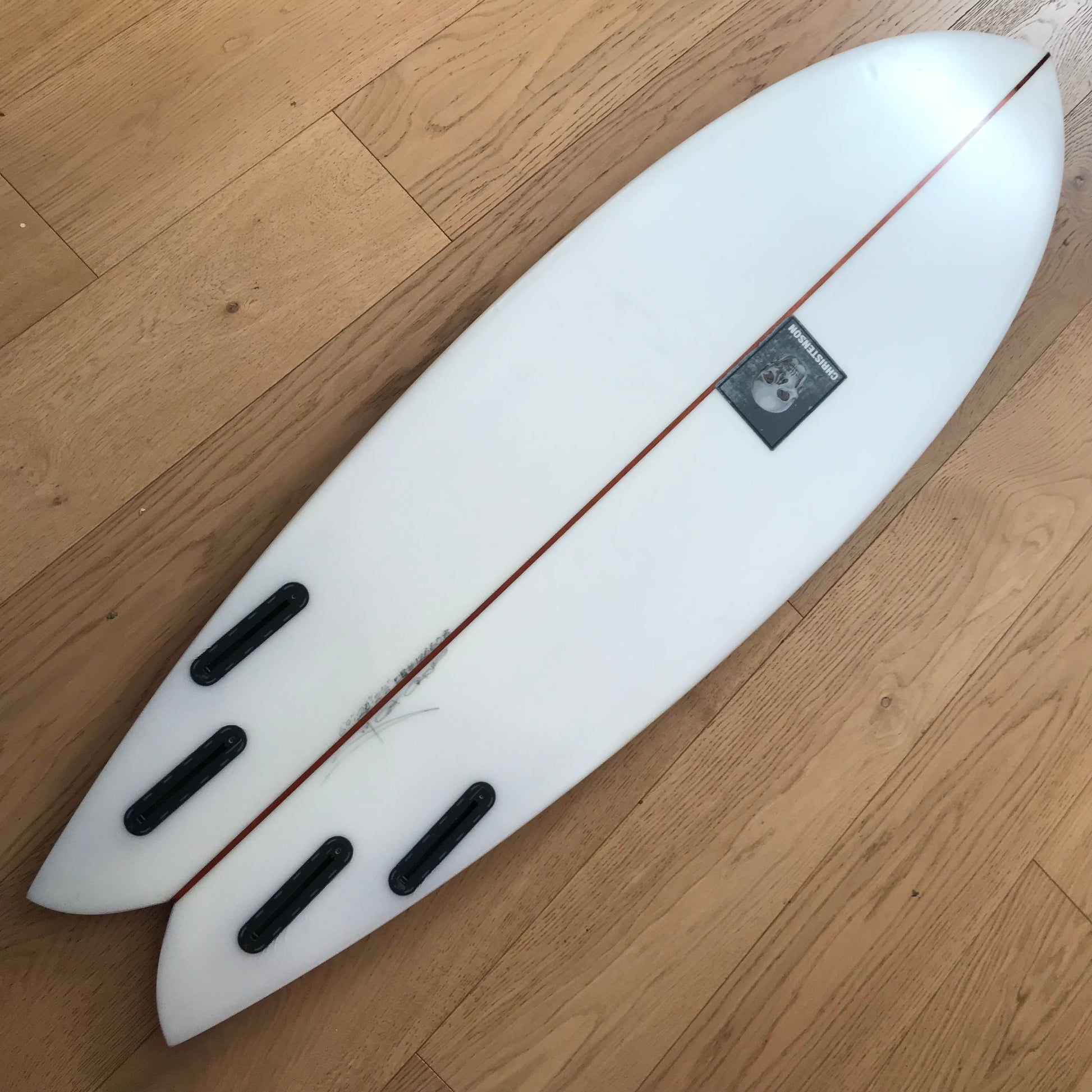 Christenson Nautilus 6'0" secondhand surfboard bottom view