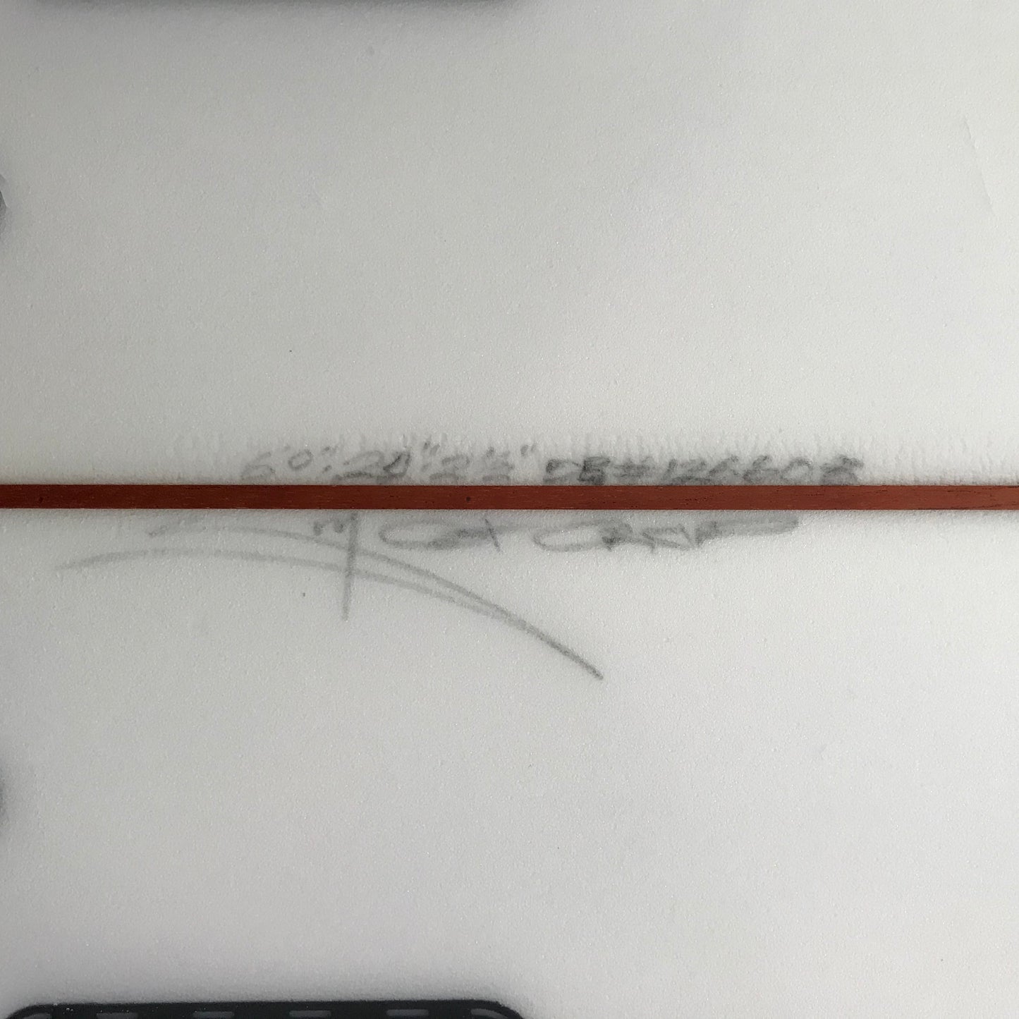 Christenson Nautilus 6'0" secondhand surfboard dimensions close-up