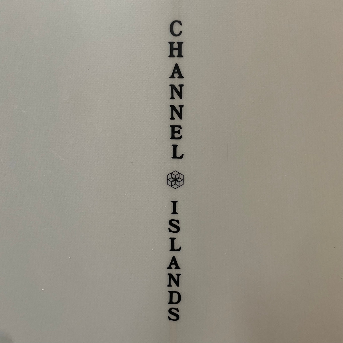 CI Tri Plane Hull 6'11" secondhand surfboard brand name close-up
