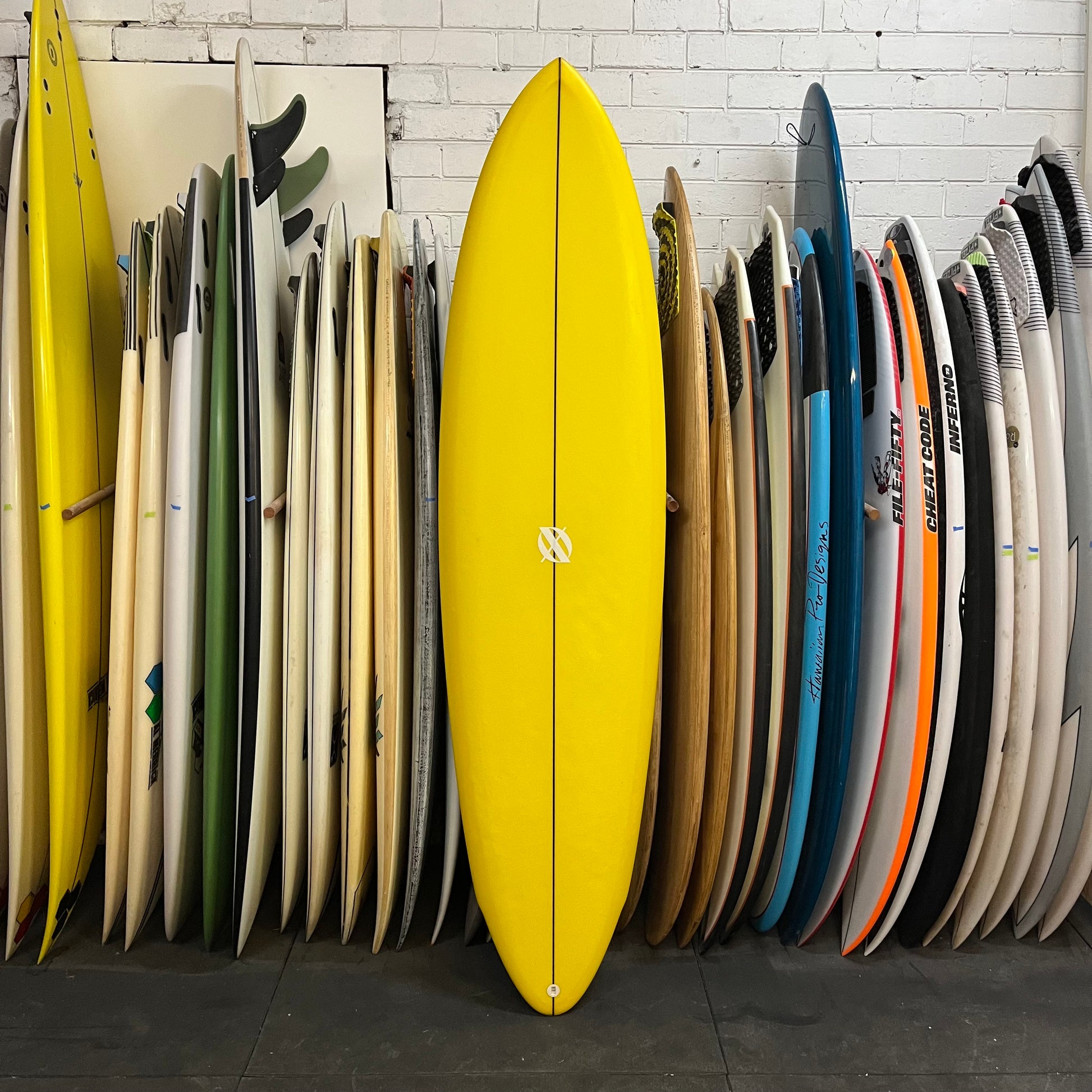 XO Coco Halcyon 6'9" secondhand surfboard top view