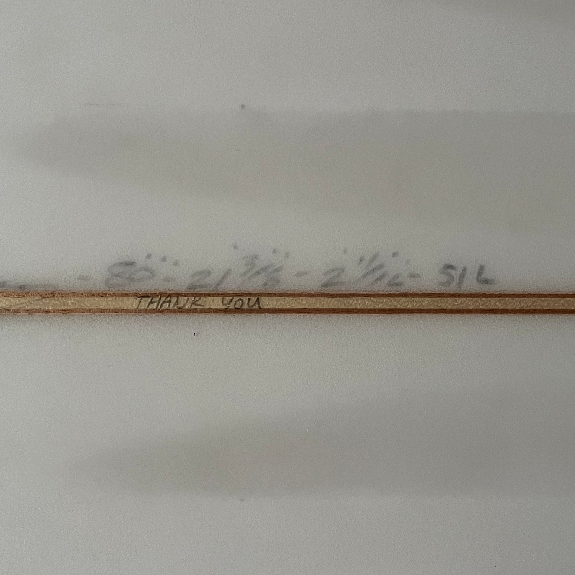 Corey Graham Shapes Channeled pin twin 8'0" secondhand surfboard dimensions close-up