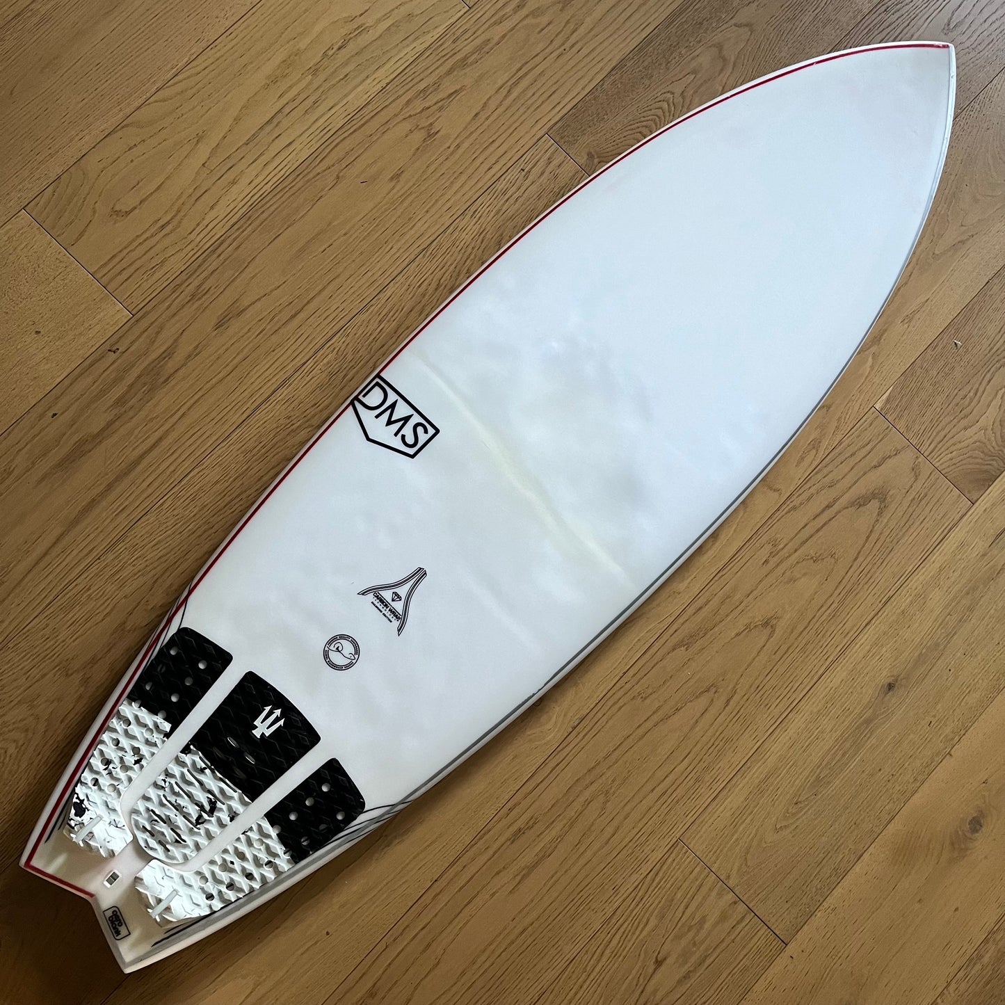 DMS Fish 5'8" secondhand surfboard top view